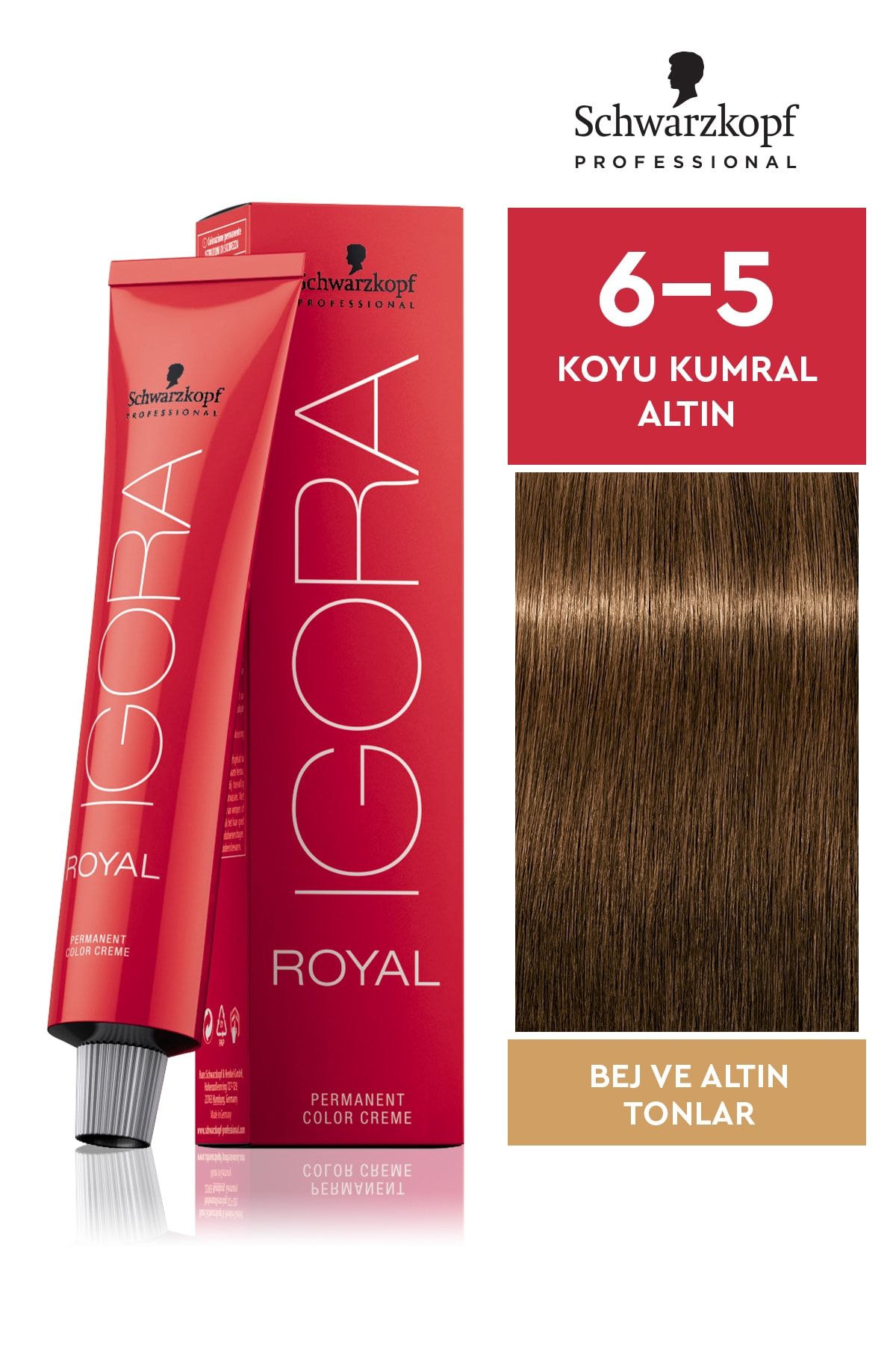 Igora Royal Bej Tonlar 6-5 Koyu Kumral-altın Saç Boyası 60ml