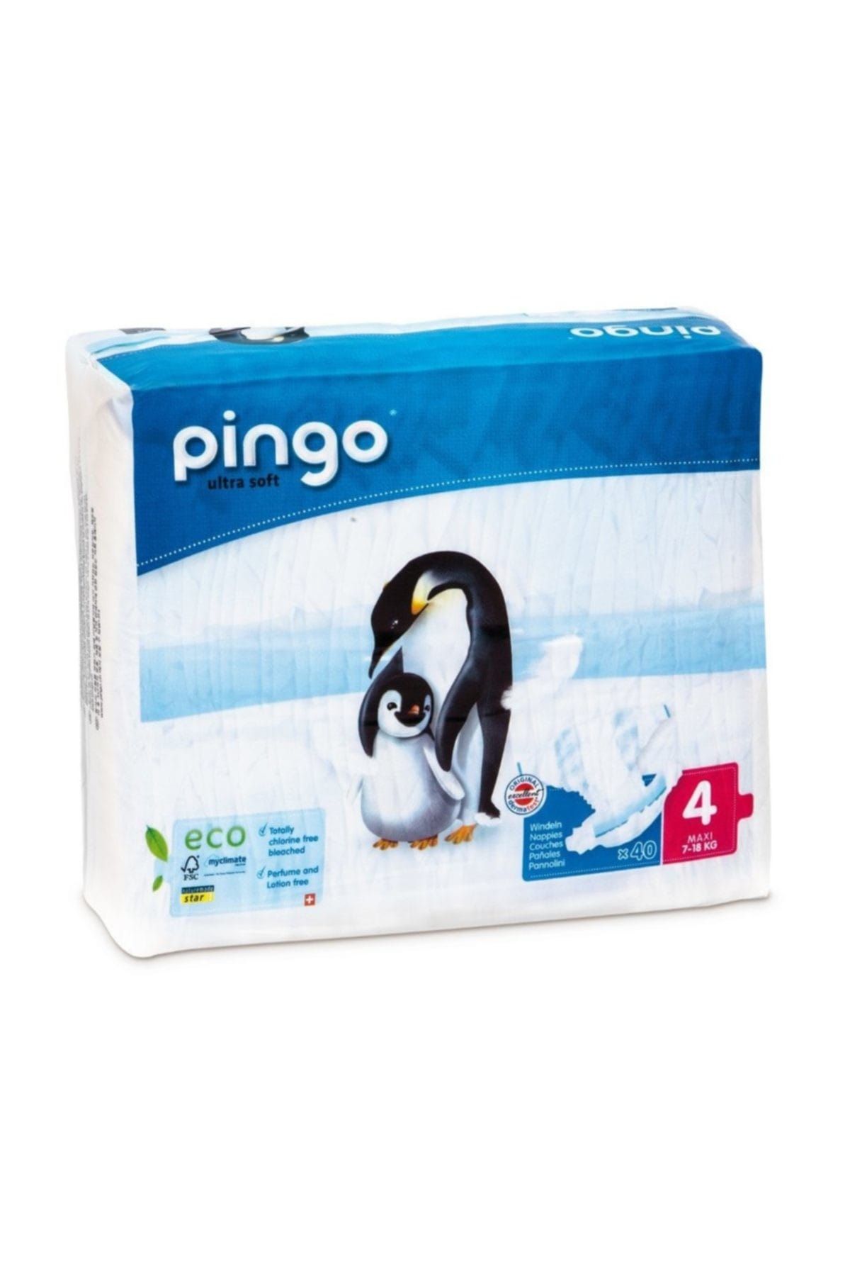 Pingo Bebek Bezi No:4 Ekolojik Maxi (40adet)