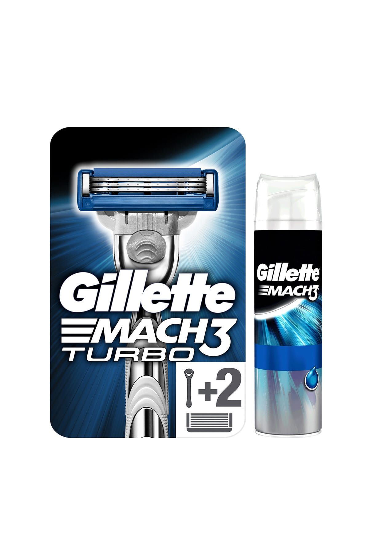 Gillette Mach3 Turbo Özel Askerlik Fırsat Paketi (Tıraş Makinesi Yedekli + 75 ml Jel)