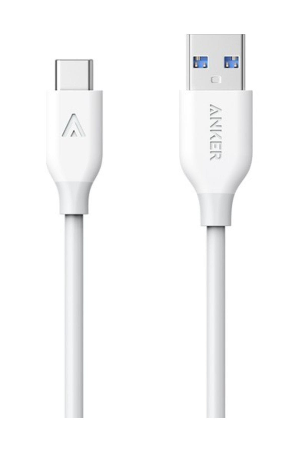Anker Powerline USB Type C to USB 3.0 Şarj/Data Kablosu 0.9 Metre - Beyaz - A8163G21- OFP