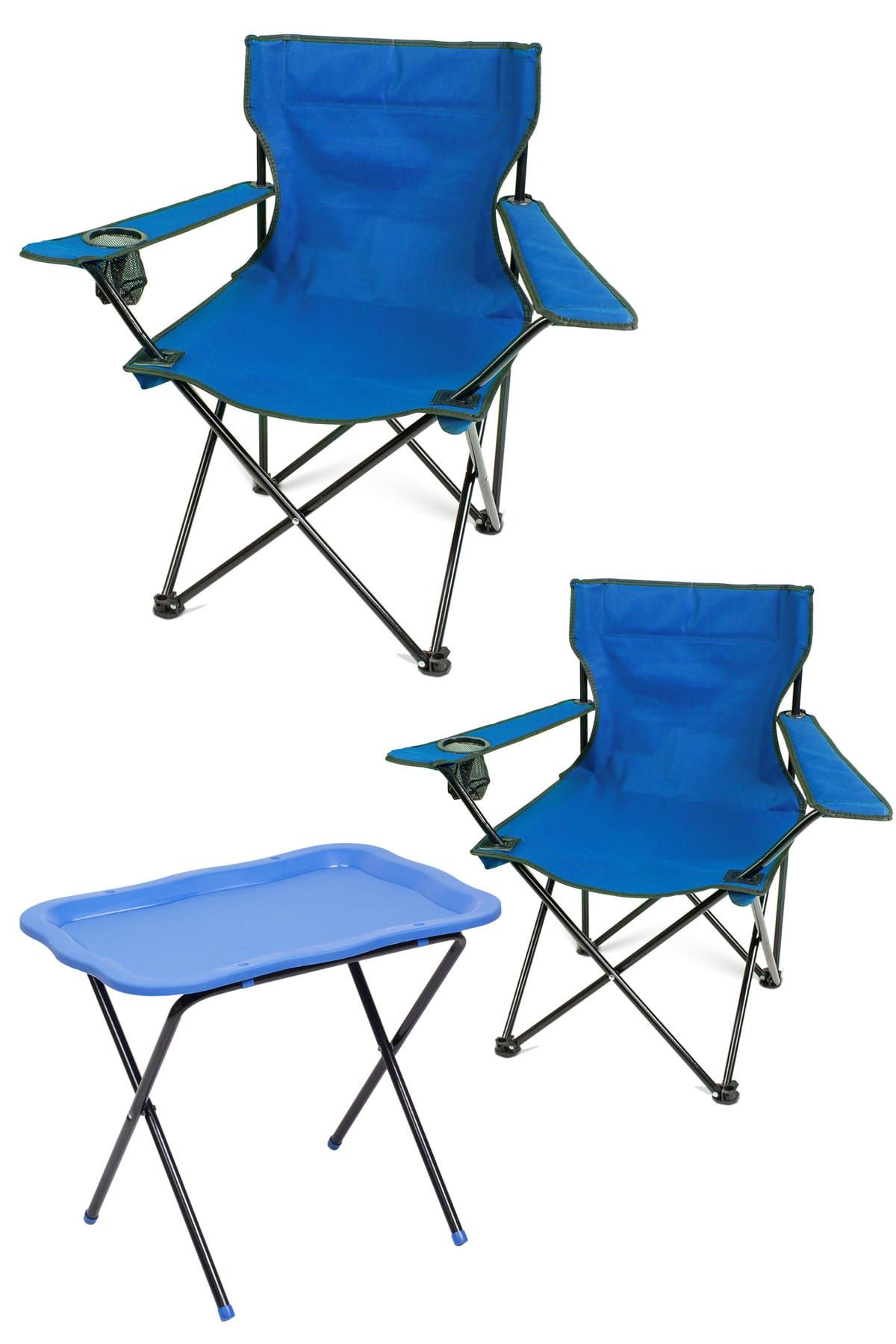 Mira - Romee Mira - Rome Çantalı Kamp Sandalyesi + Kamp Sehpası Mavi