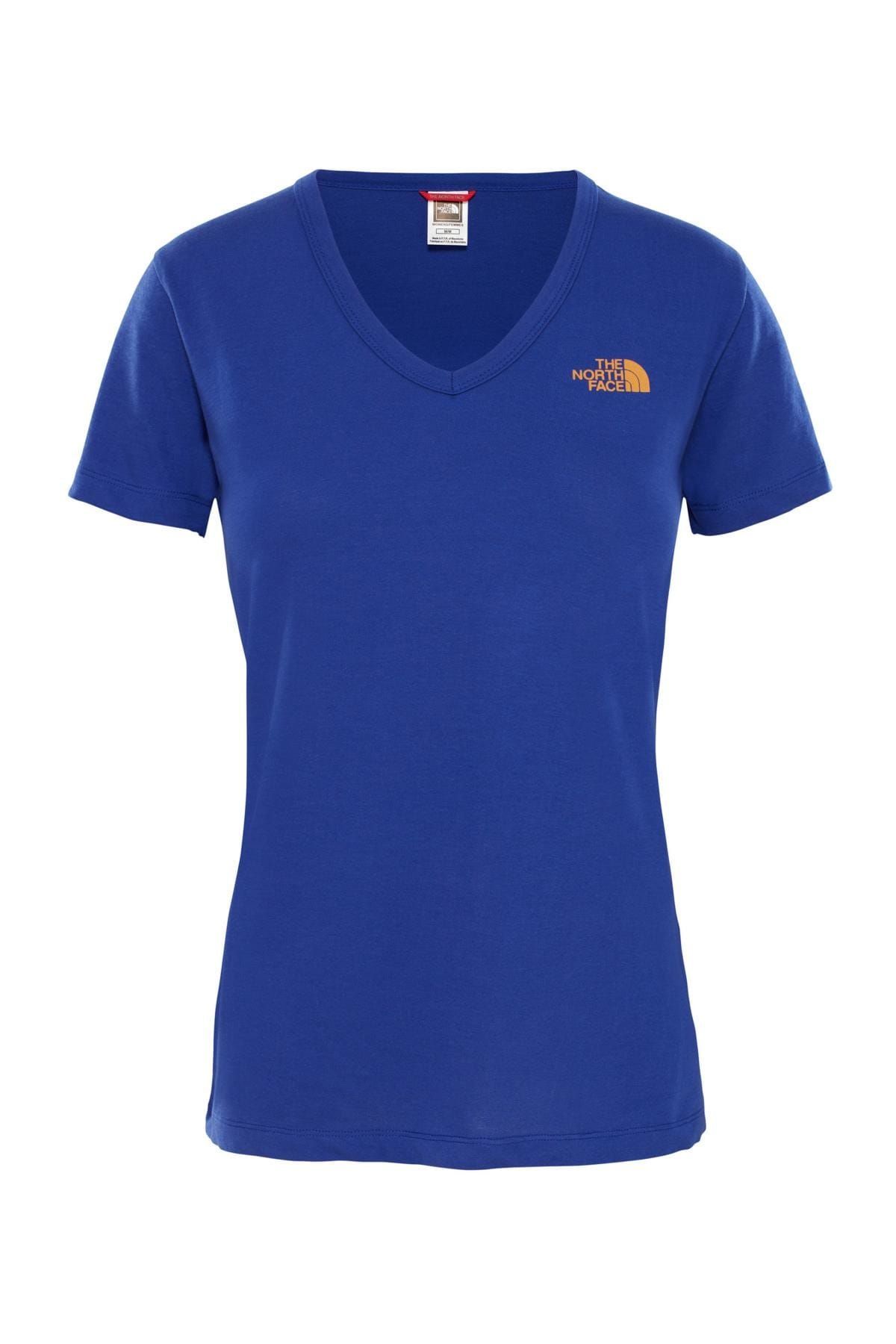 The North Face - W S/S Simple Dome Tee Kadın T-Shirt Mavi