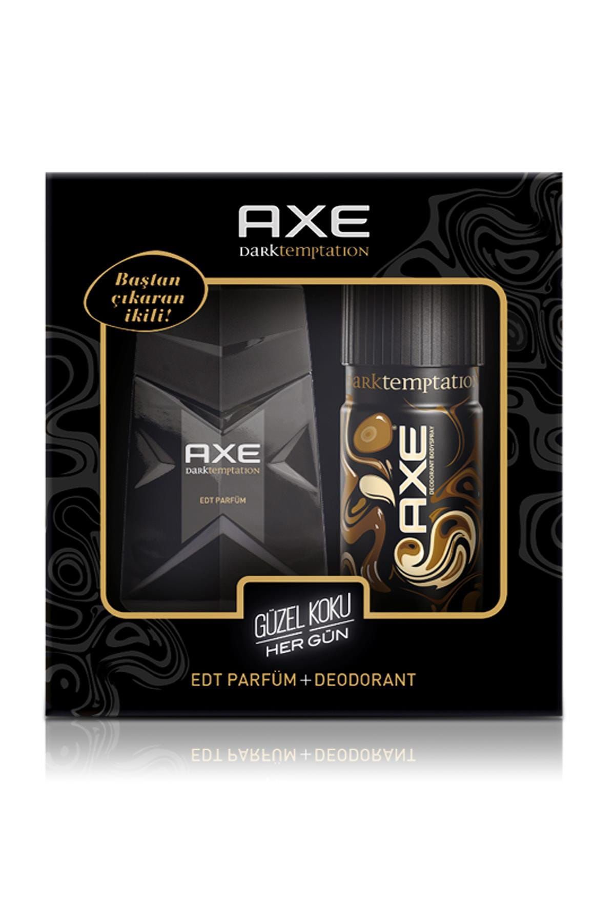 Axe Erkek Parfüm Edt Dark Temptation 100 ml  + Deodorant Sprey 150 ml