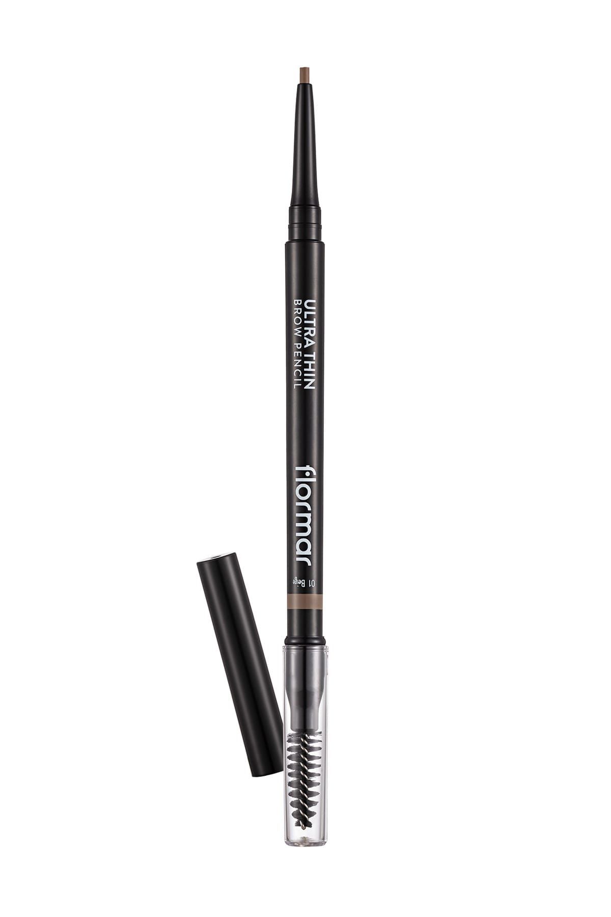 Flormar Kaş Kalemi & Fırçası - Ultra Thin Brow Pencil - 001 Beige - 8690604572106