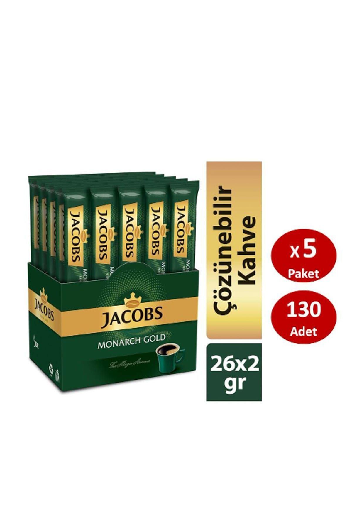 Jacobs Monarch Gold Çözünebilir Stick Kahve 2 gr x 26 Adet x 5 Paket