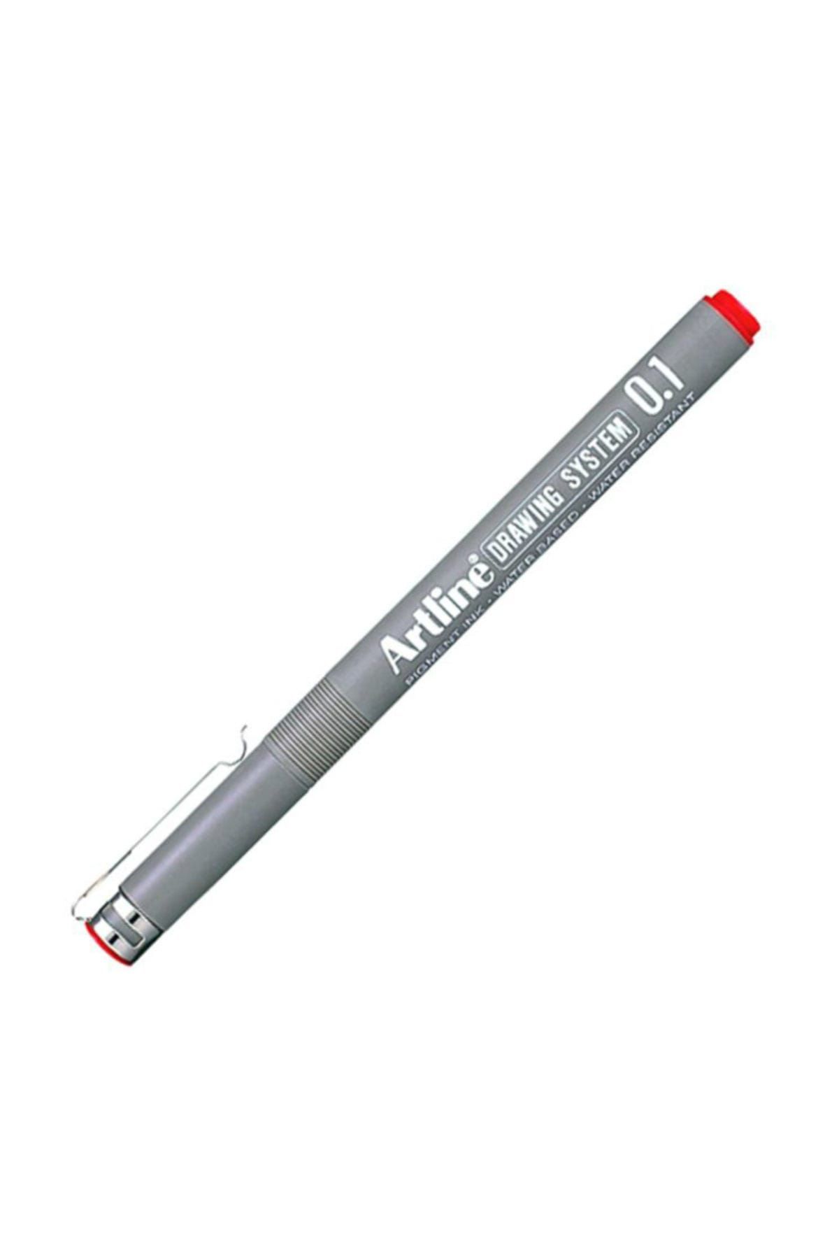 artline Drawing System 0.1 Çizim Kalemi Uç:0,1mm Kırmızı