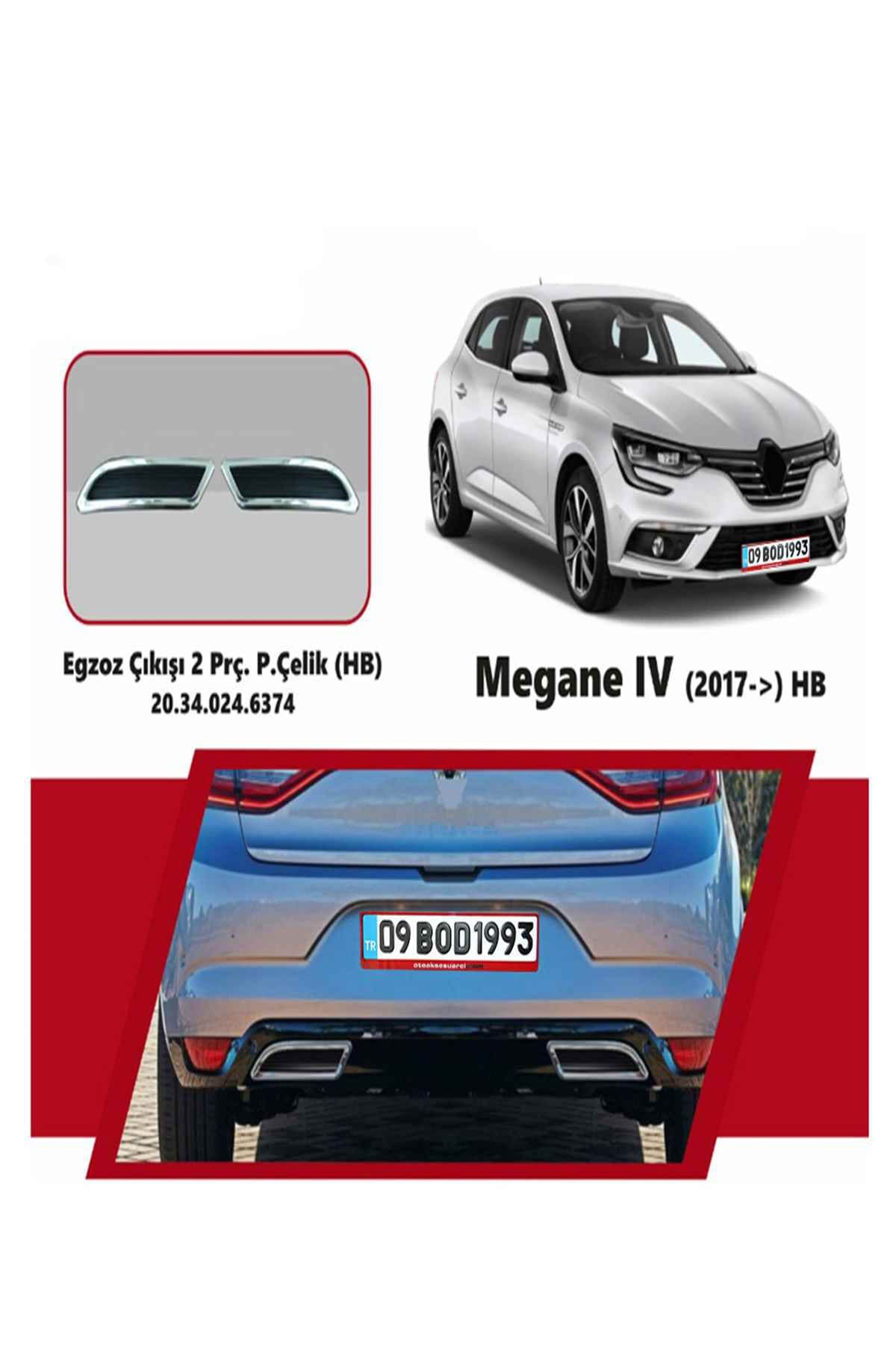 Bod Renault Megane 4 Hb Egzoz Görünümü Difüzör 2017 Sonrası