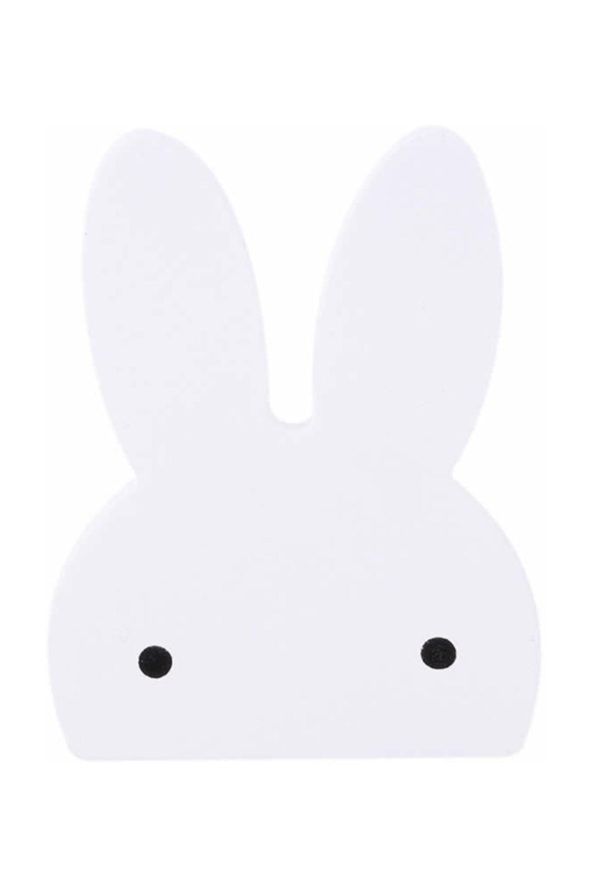 Miniminti Beyaz Tavşan Askı Aparatı - Dolap Kulpu