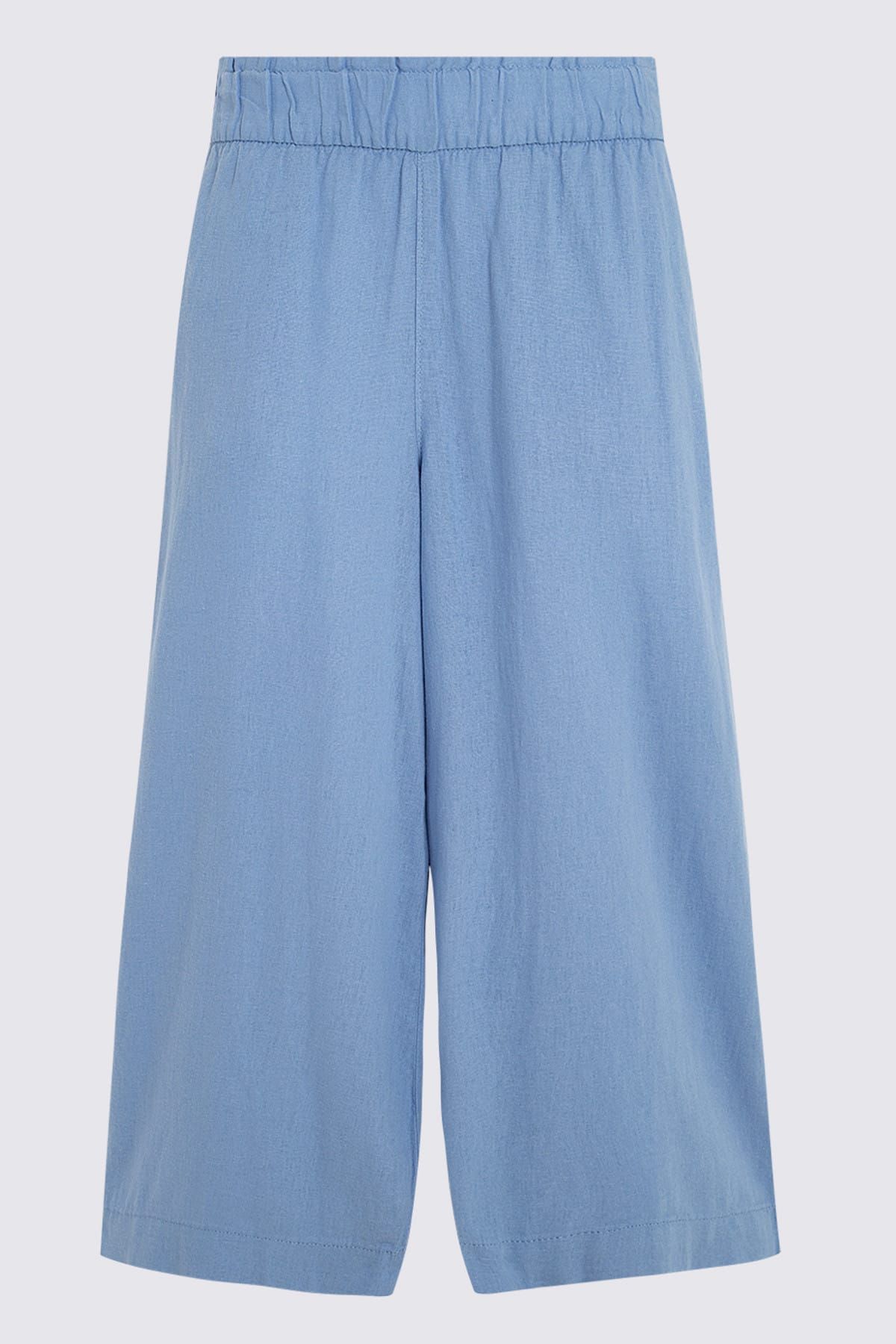 Marks & Spencer Kadın Mavi Wide Leg Kısa Pantolon T57007081X