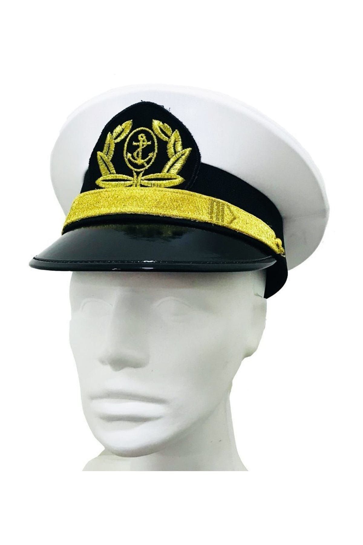 Herkese Kostüm Hkostüm Denizci Kaptan Şapkası Lüks 54 Numara
