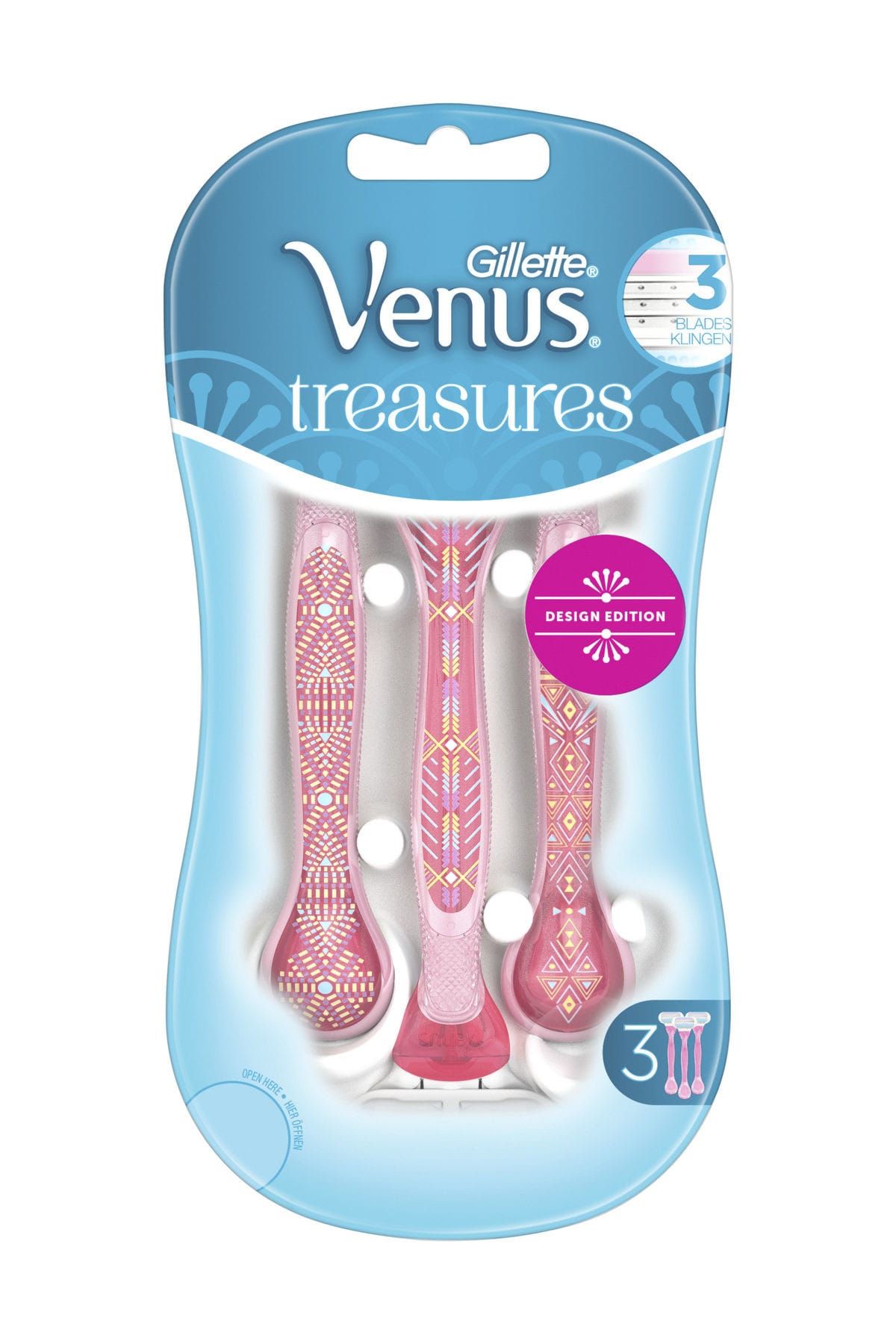 Gillette Venus Venus Tıraş Makinesi Treasure Pembe