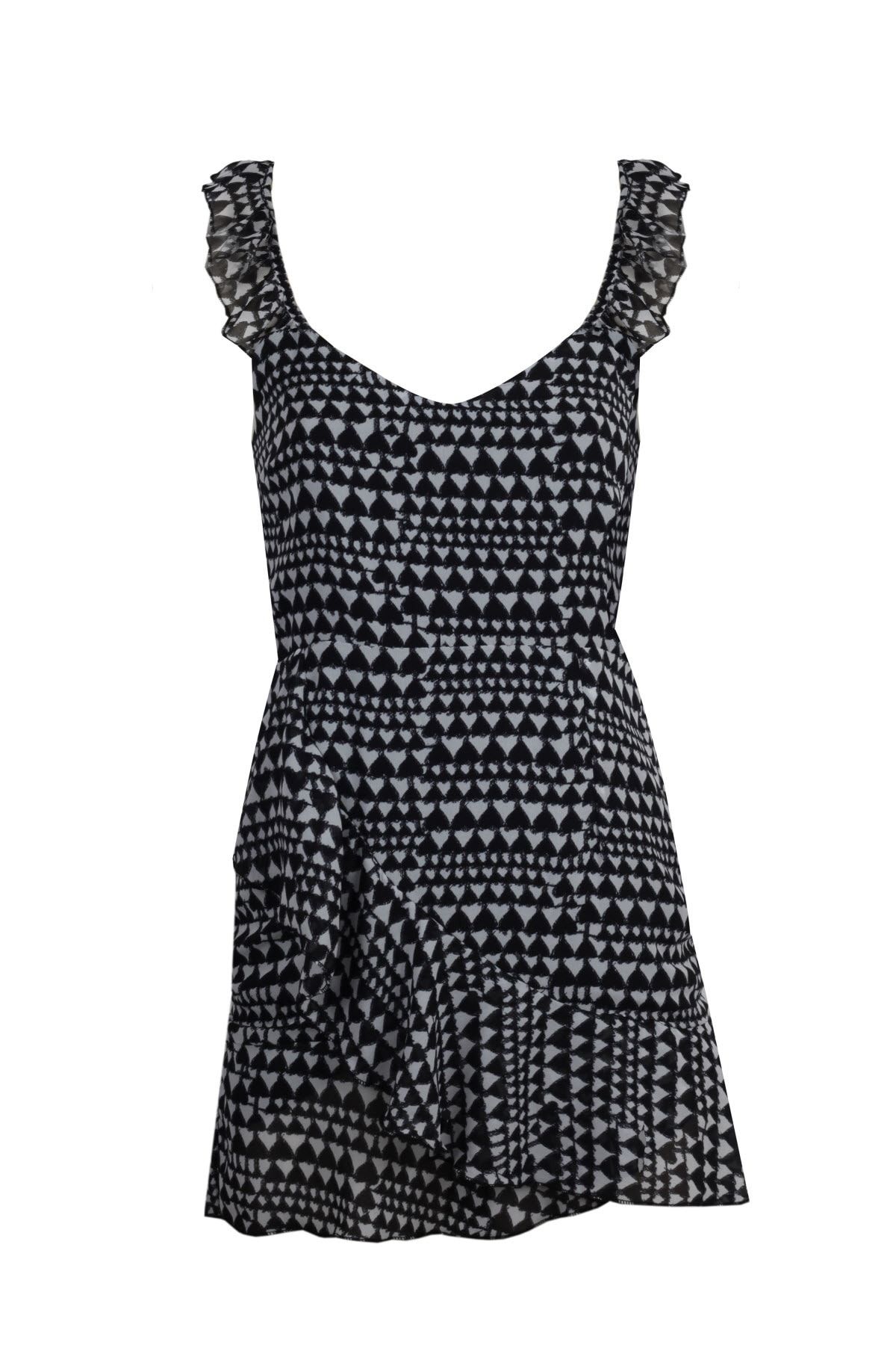 Yasemin Karagülle Kadın Siyah Mini Dress YKSS19062