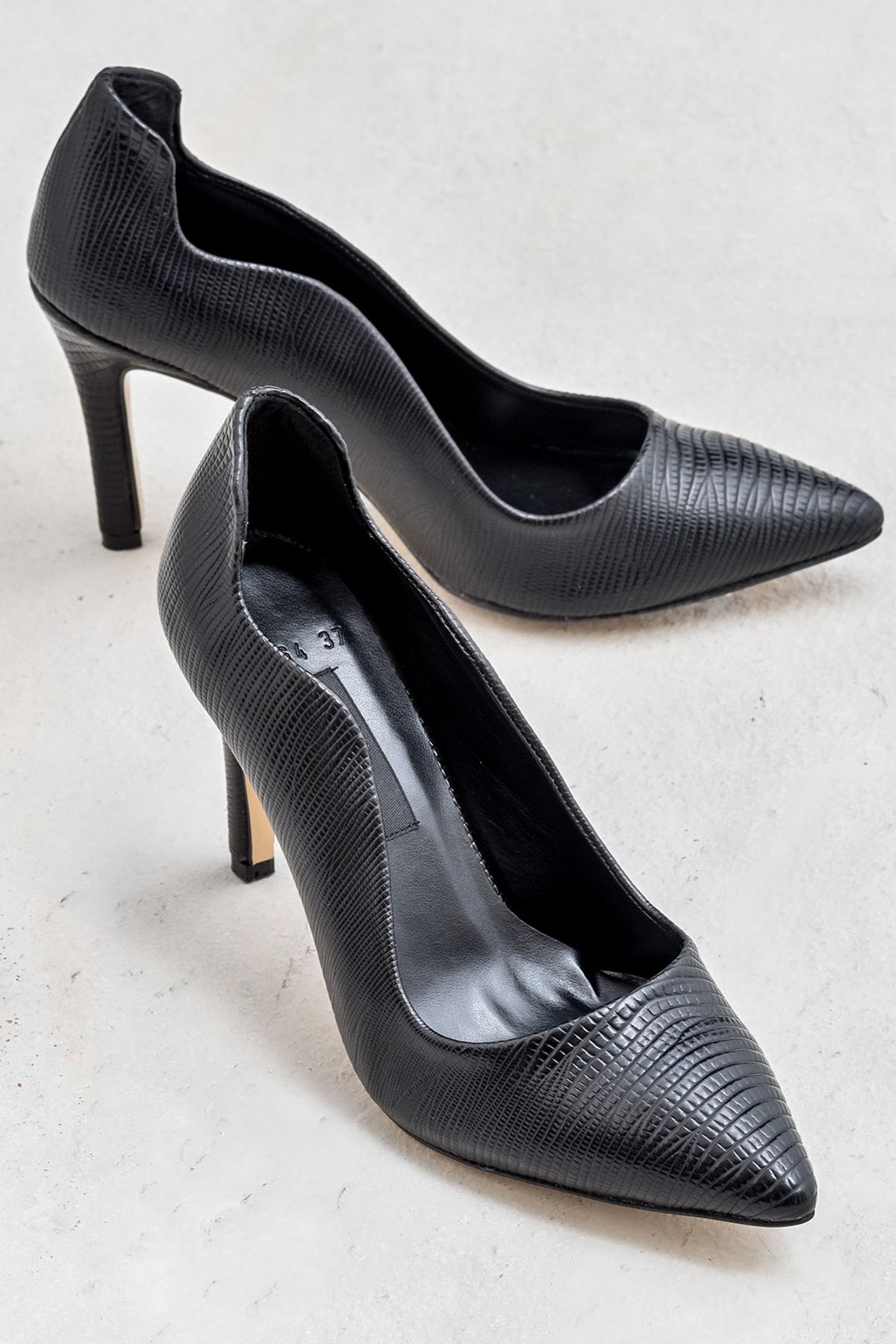 Elle LIHUEE Siyah Kadın Topuklu Ayakkabı