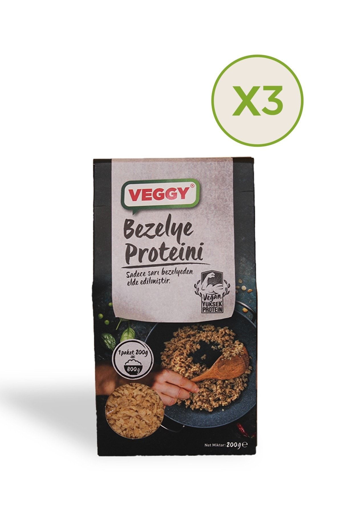 Veggy Bezelye Proteini 200 Gr. x 3