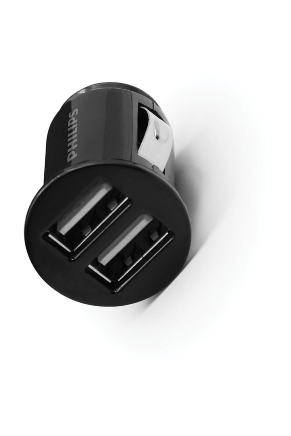 Philips DLP2554 2 USB Çıkışlı Araç İçi Şarj Cihazı, Siyah