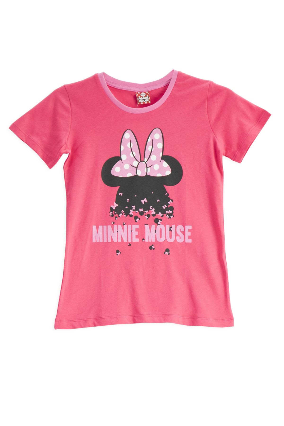 MINNIE MOUSE Mickey & Minnie Mouse Lisanslı Fuşya Kız Çocuk T-Shirt