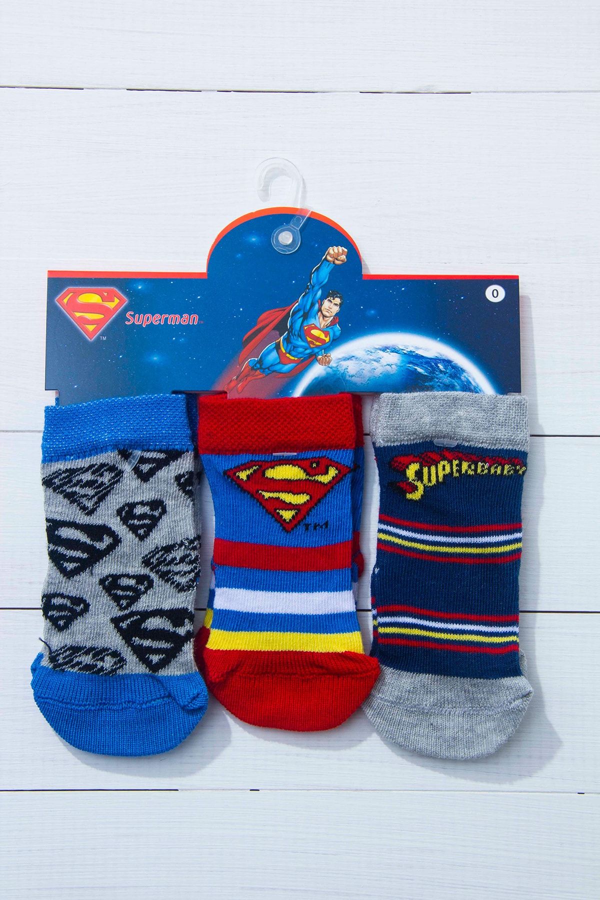 Superman 3'lü Soket Çorap