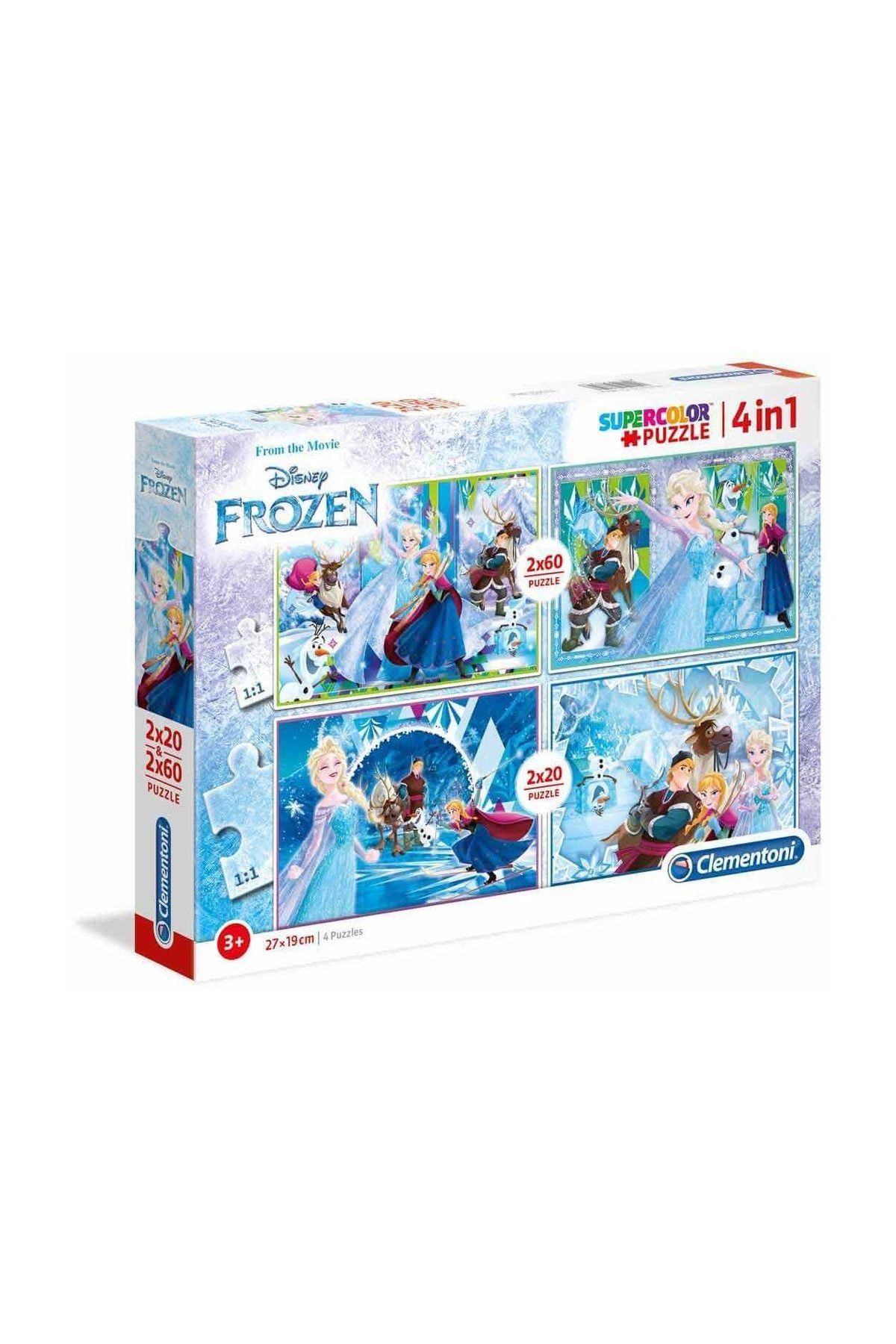 Clementoni 2 x 20 + 2 x 60 Parça Puzzle : Frozen