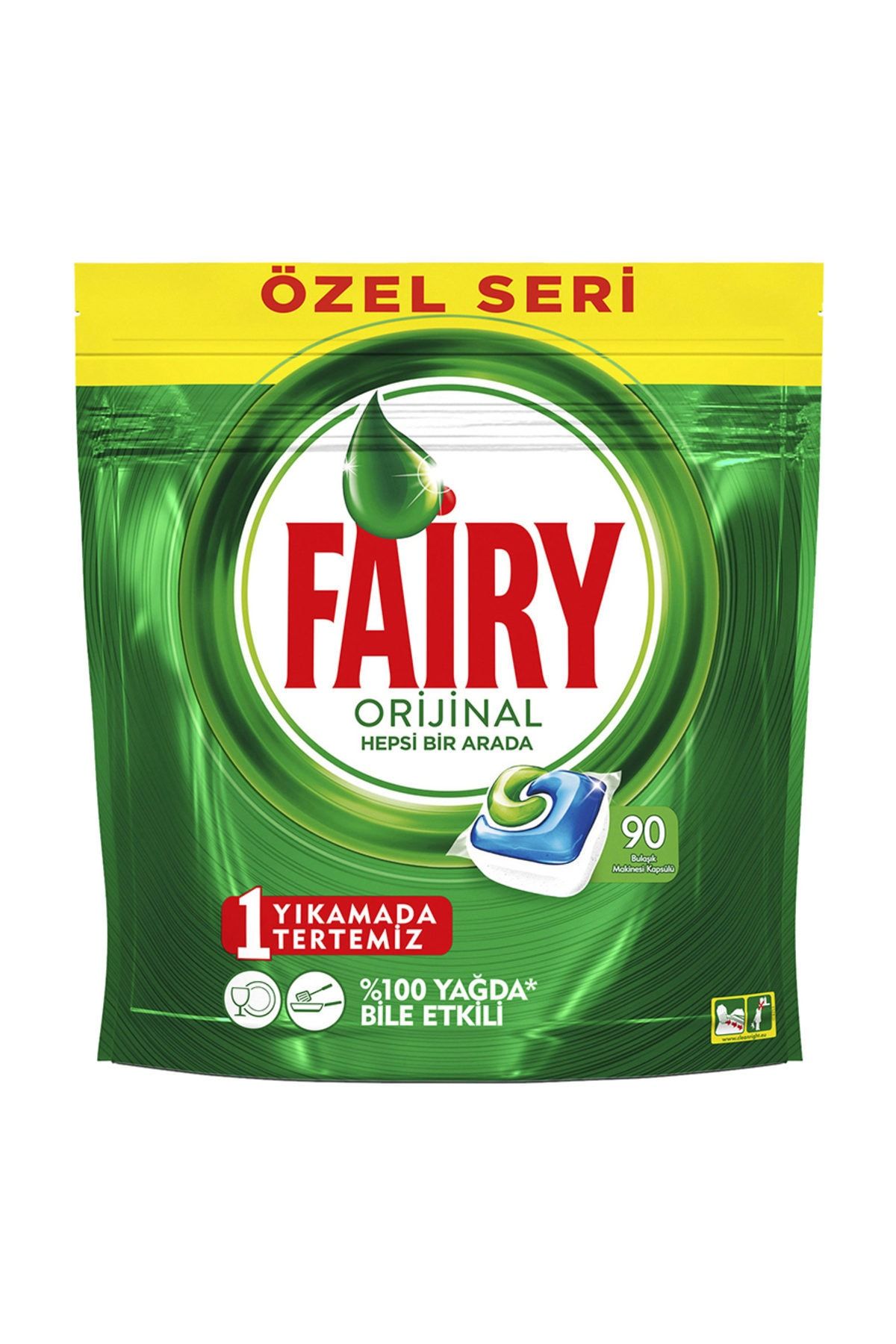 Fairy Hepsi Bir Arada Original 90'Lı Kapsül 1216 g