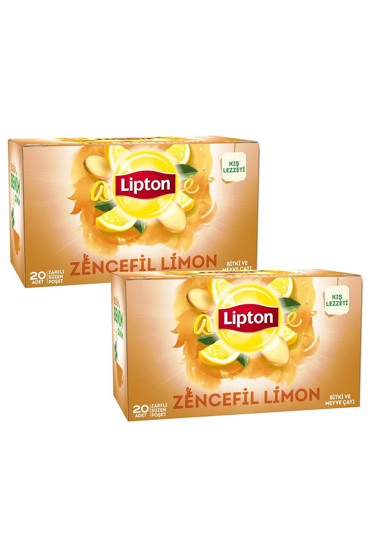 Lipton Zencefil Limon Bardak Poşet Çay x 2