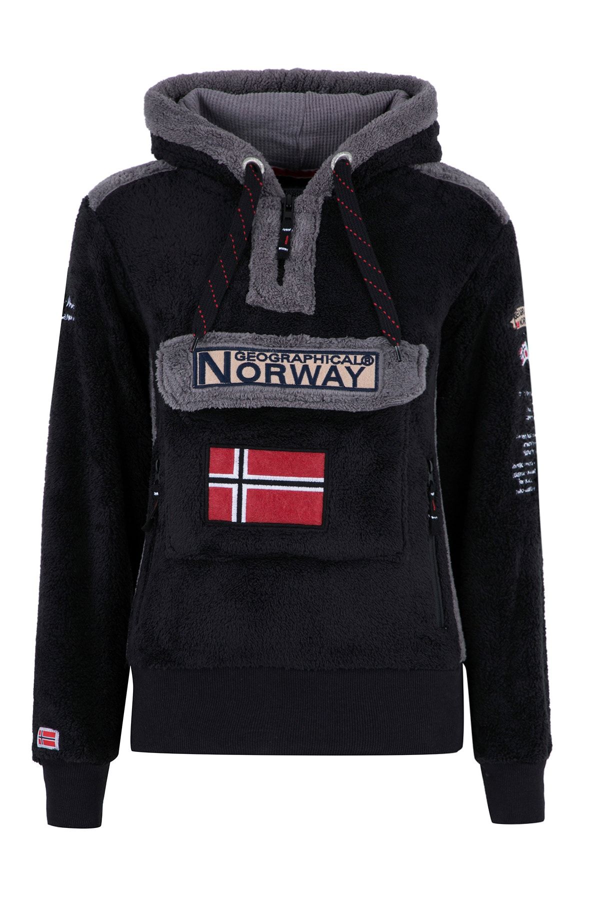 Norway Geographical Kadın Siyah Sweatshirt GYMCLASS
