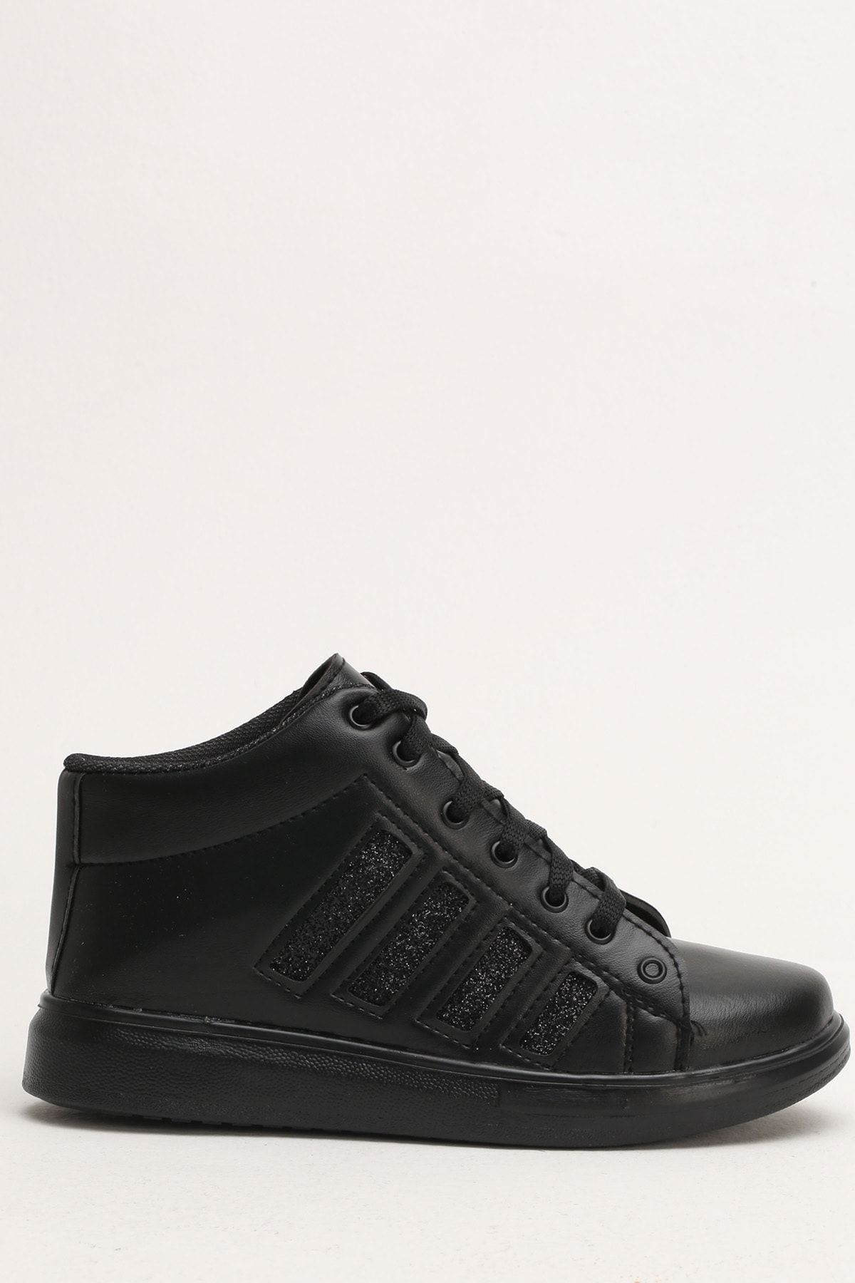 Ayakkabı Modası Siyah Kadın Spor Ayakkabı 4000-19-101009