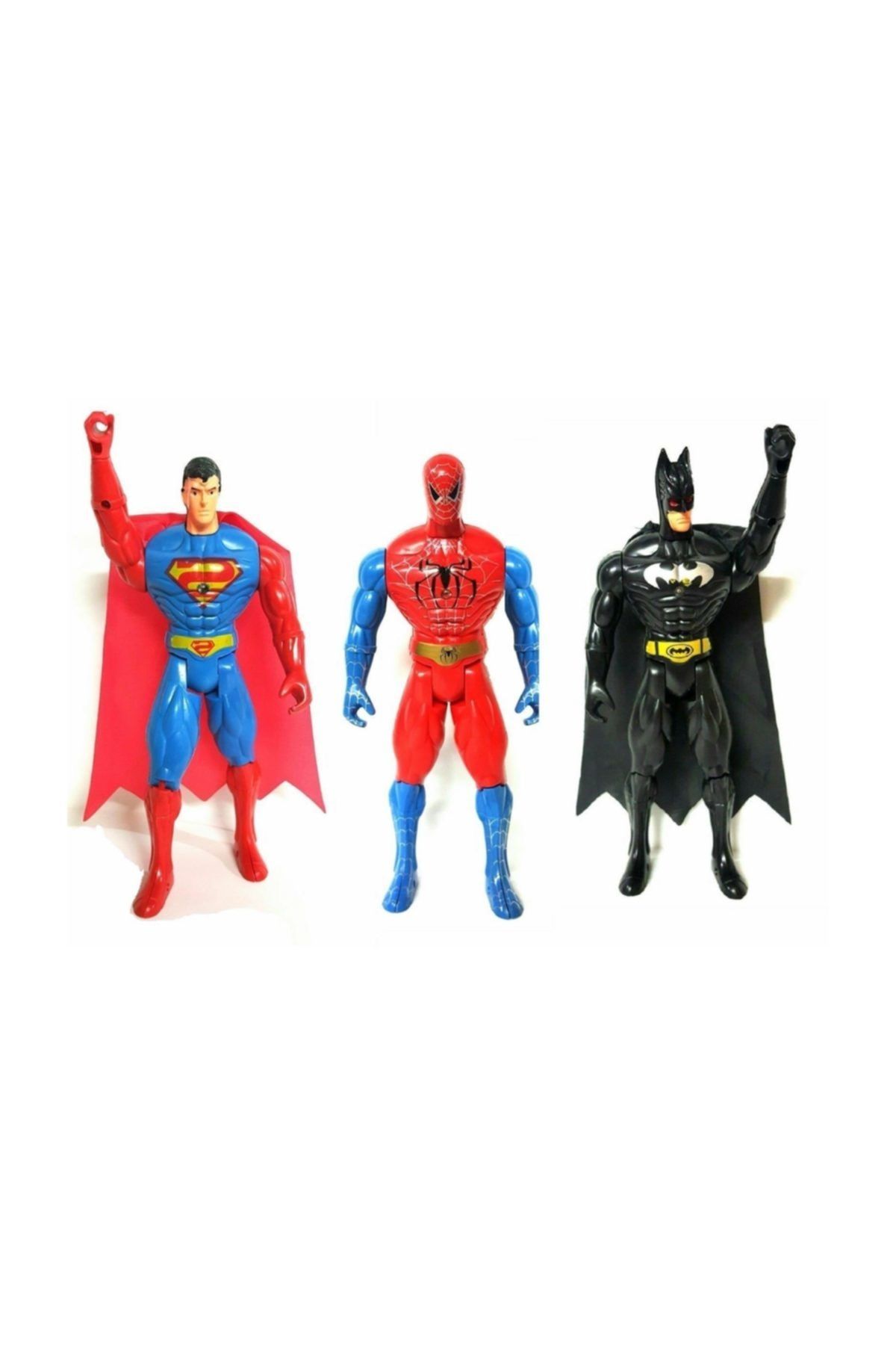 RoseRoi Kartelada Işıklı 3 Lü Süper Kahramanlar Süper Heroes Set