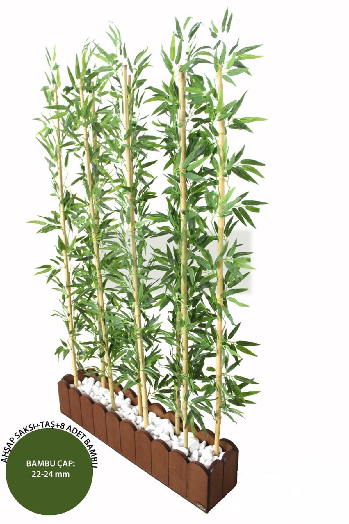 Yapay Çiçek Deposu Yapay Bambu Seperatör (20X100X180 Cm)