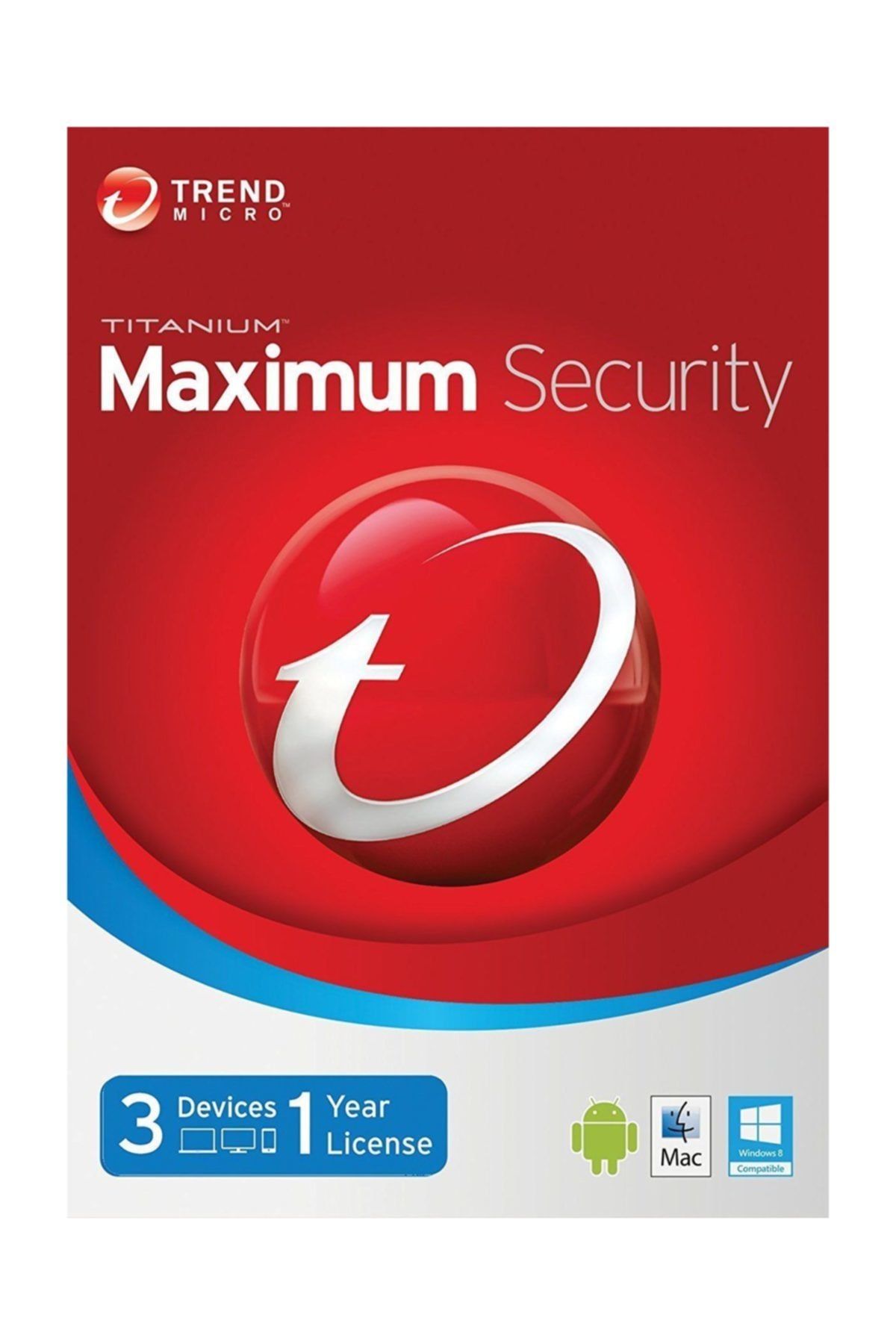 TREND MICRO Titanium Maximum Security 2019 - 1 Yıl 3 Cihaz