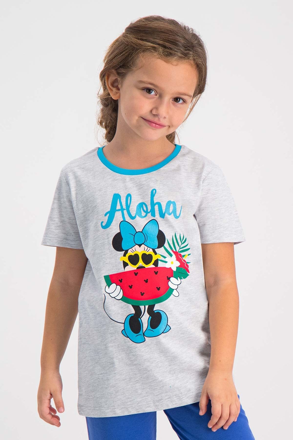 MINNIE MOUSE Mickey & Minnie Mouse Lisanslı Karmelanj Kız Çocuk T-Shirt