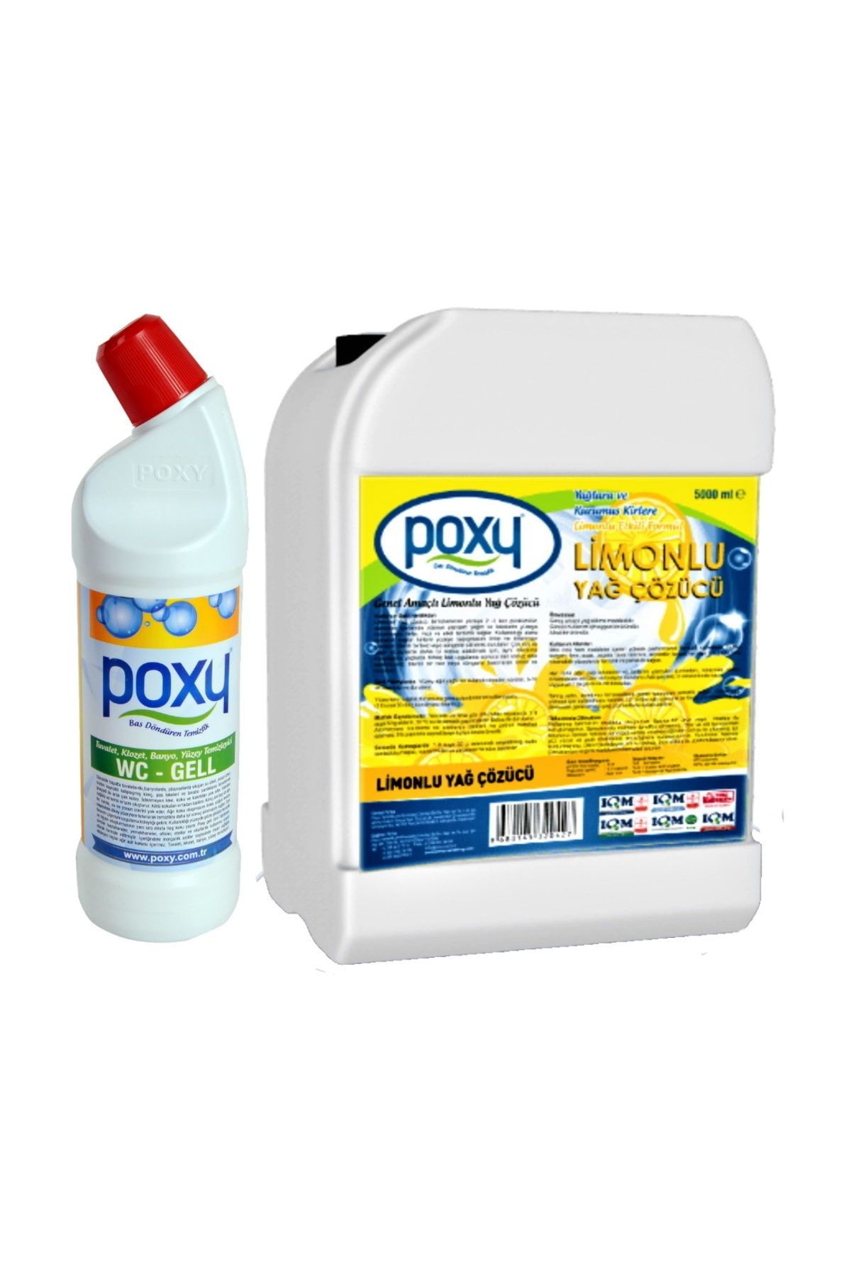Poxy Limonlu Yağ Çözücü 5000 ml+WC JELL 1000 ml