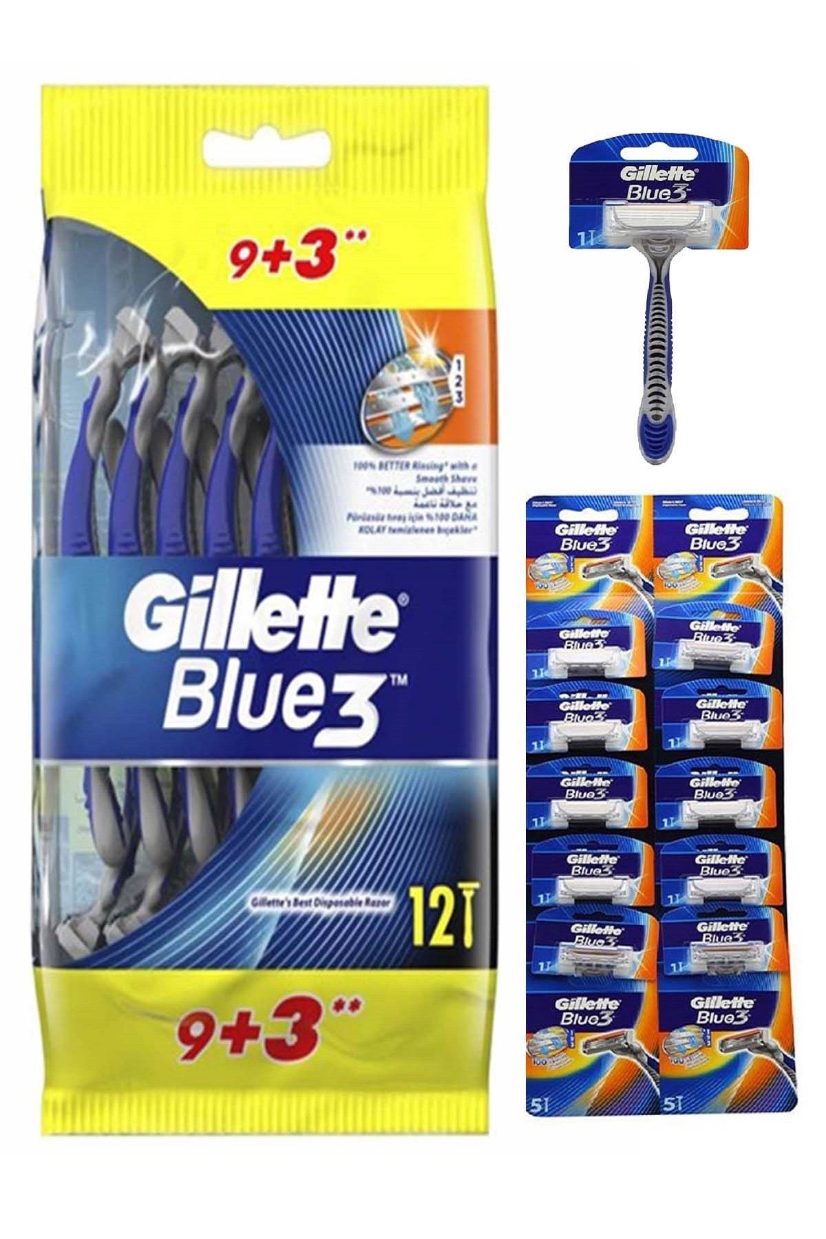 Gillette Blue3 Kullan At Tıraş Bıçağı 12'lı
