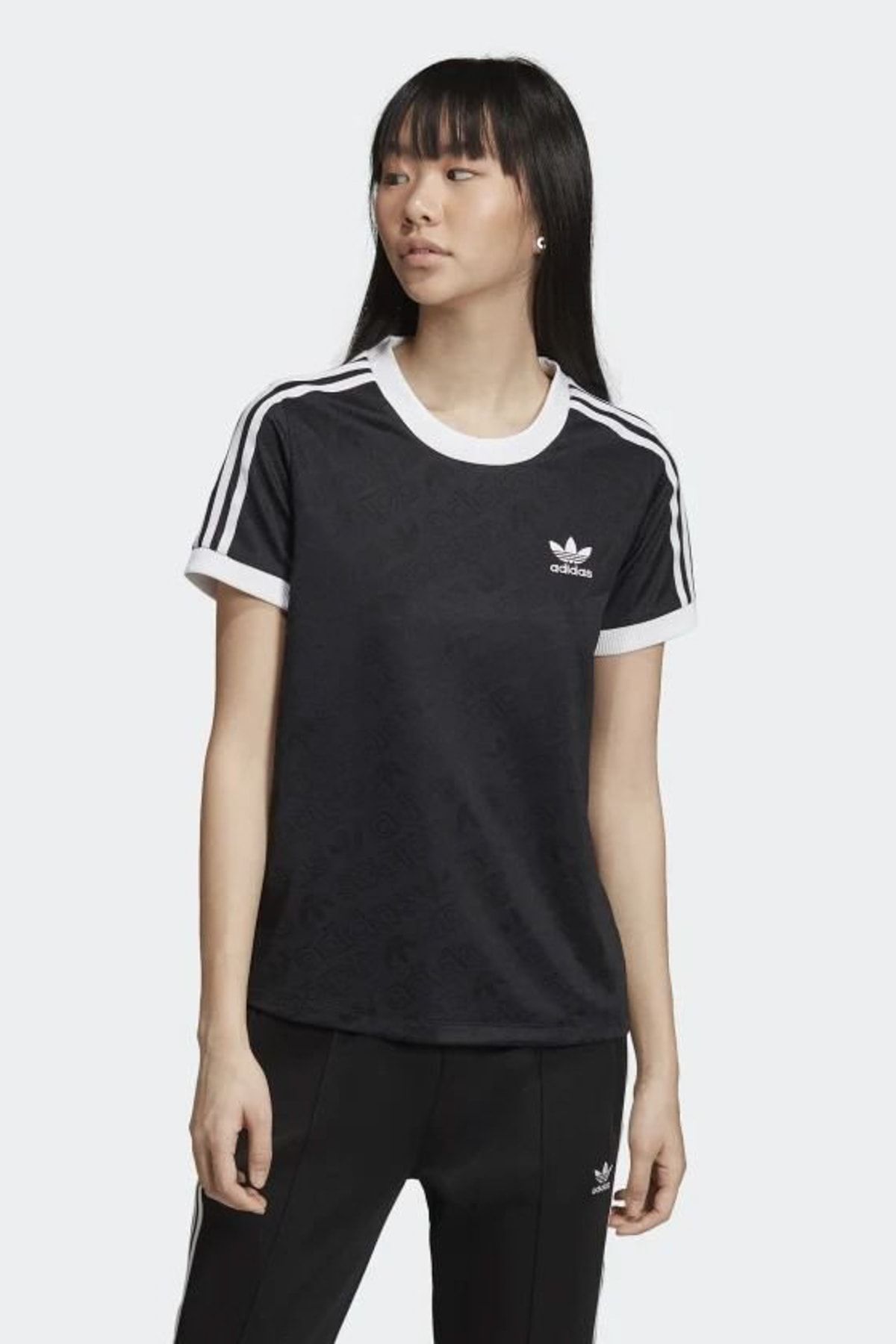 adidas Kadın Originals T-shirt - 3 Str Tee - ED7476