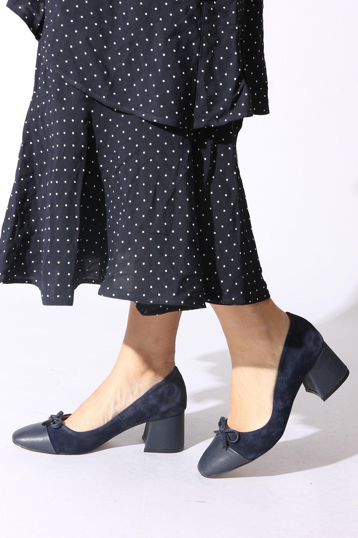 Rovigo Lacivert Kadın Klasik Topuklu Ayakkabı 2014793-06