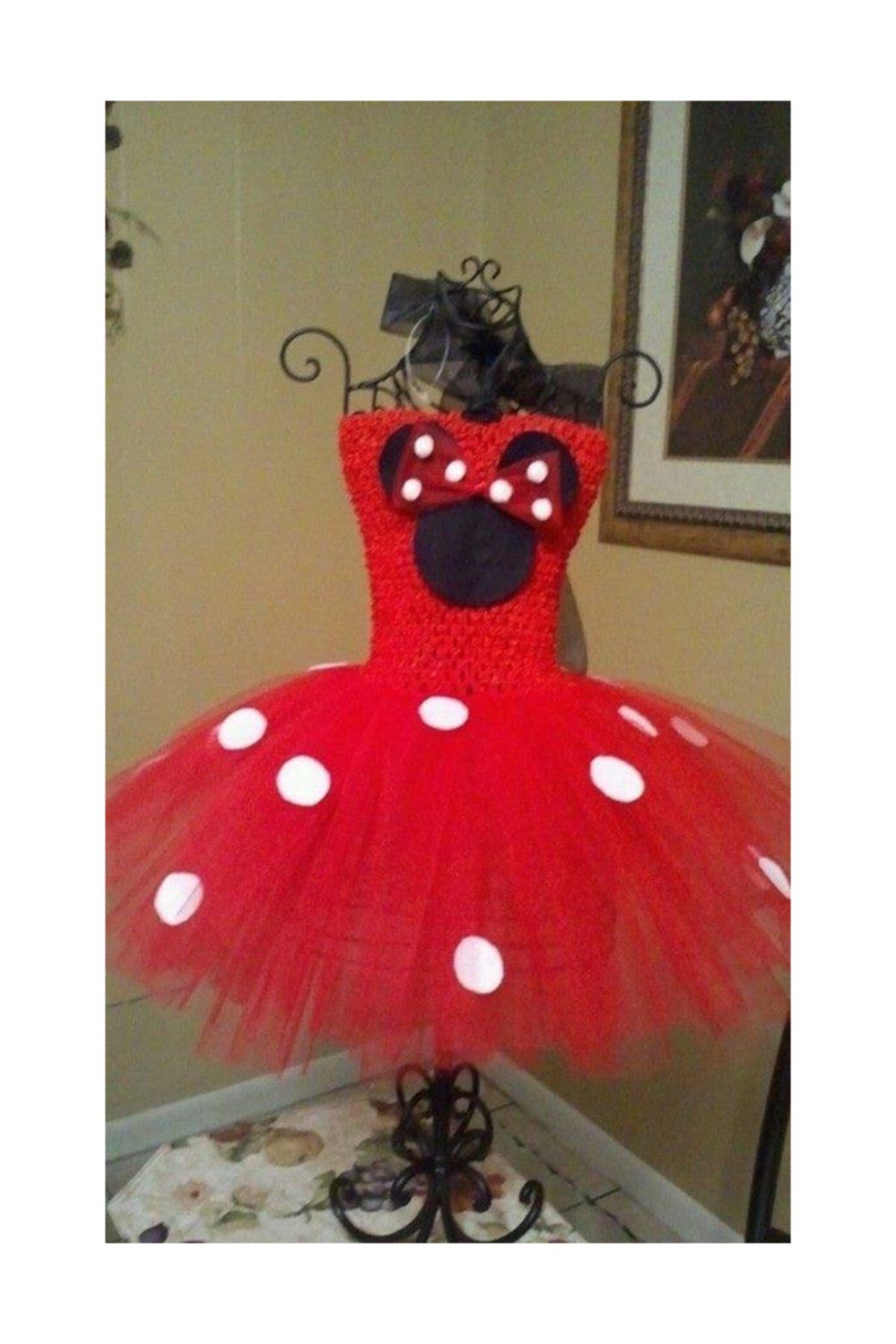 İDEAL TASARIM Kız Çocuk Kırmızı Özel Tasarım Tütü Kostüm Elbise Parti Kıyafeti Takım