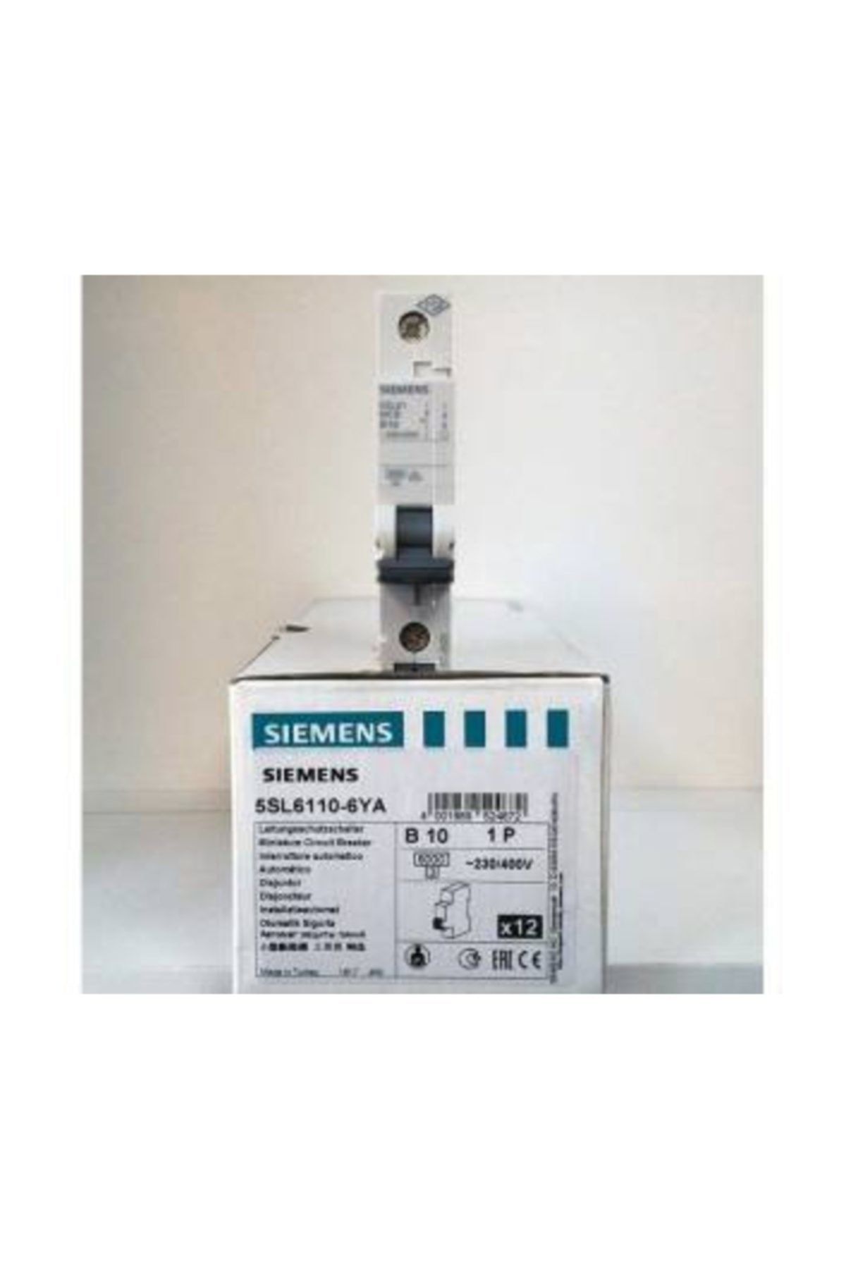 Siemens B Tip 10 Amper 6 Ka Otomat Sigorta 10 Amp
