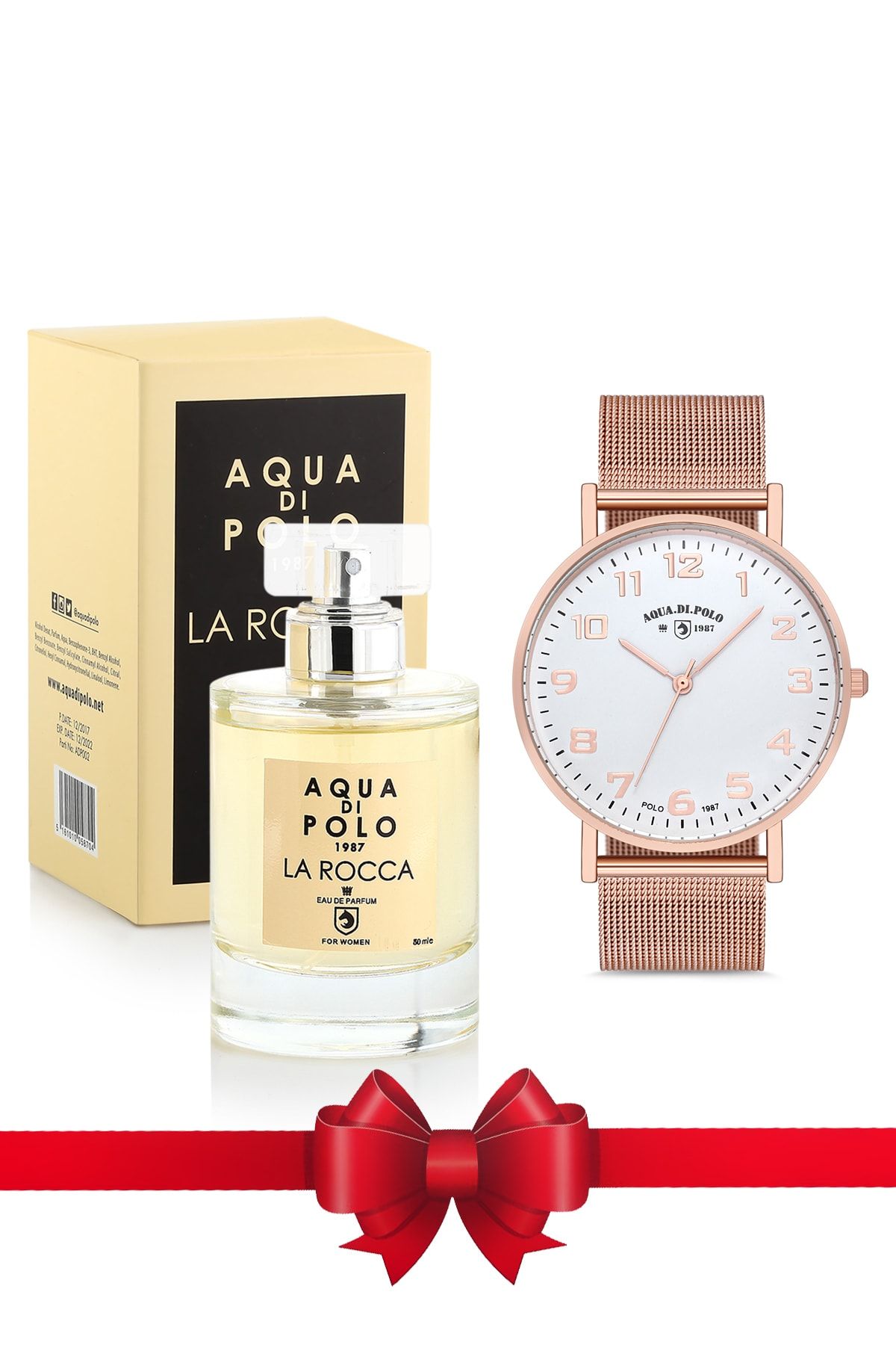 Aqua Di Polo 1987 Kadın Kol Saati & Parfüm Seti APSK-A9610-ADP002