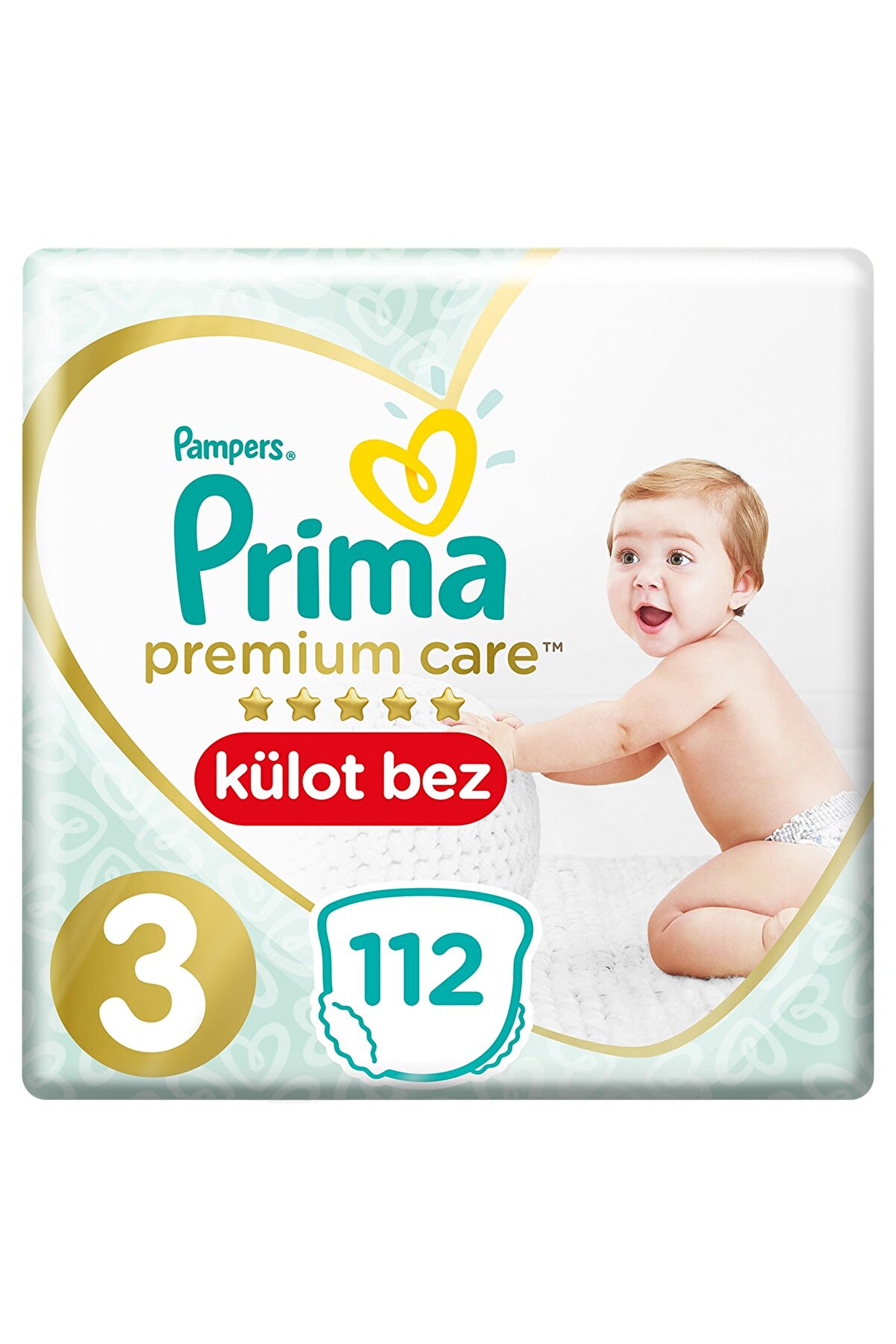 Prima Külot Bez Premium Care 3 Beden Midi İkiz Paket 112 Adet