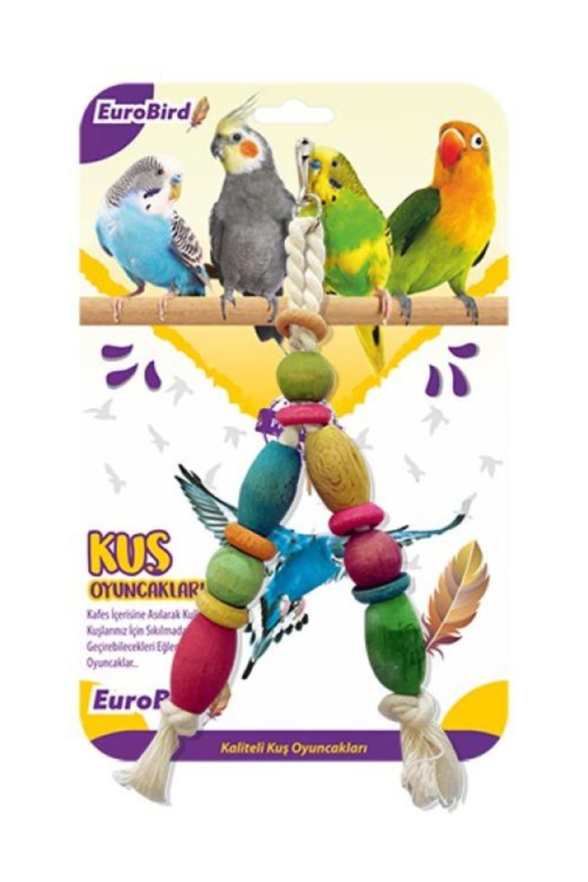 EuroGold Eurobird Kuş Oyuncağı V Şekilli Boncuk (ky61)