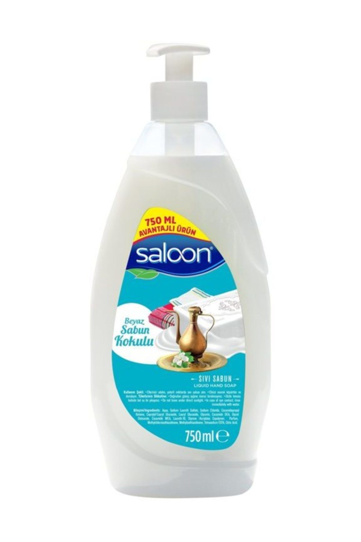 Saloon Sıvı Sabun Beyaz Sabun Kokulu 750 Ml
