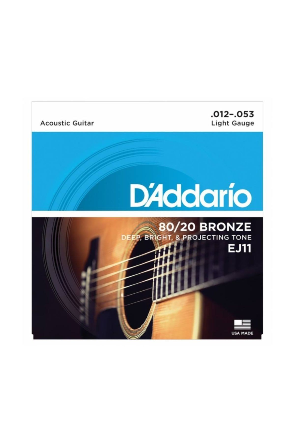 D'Addario D'addario Ej11 80/20 Bronze Akustik Gitar Teli (12-53)