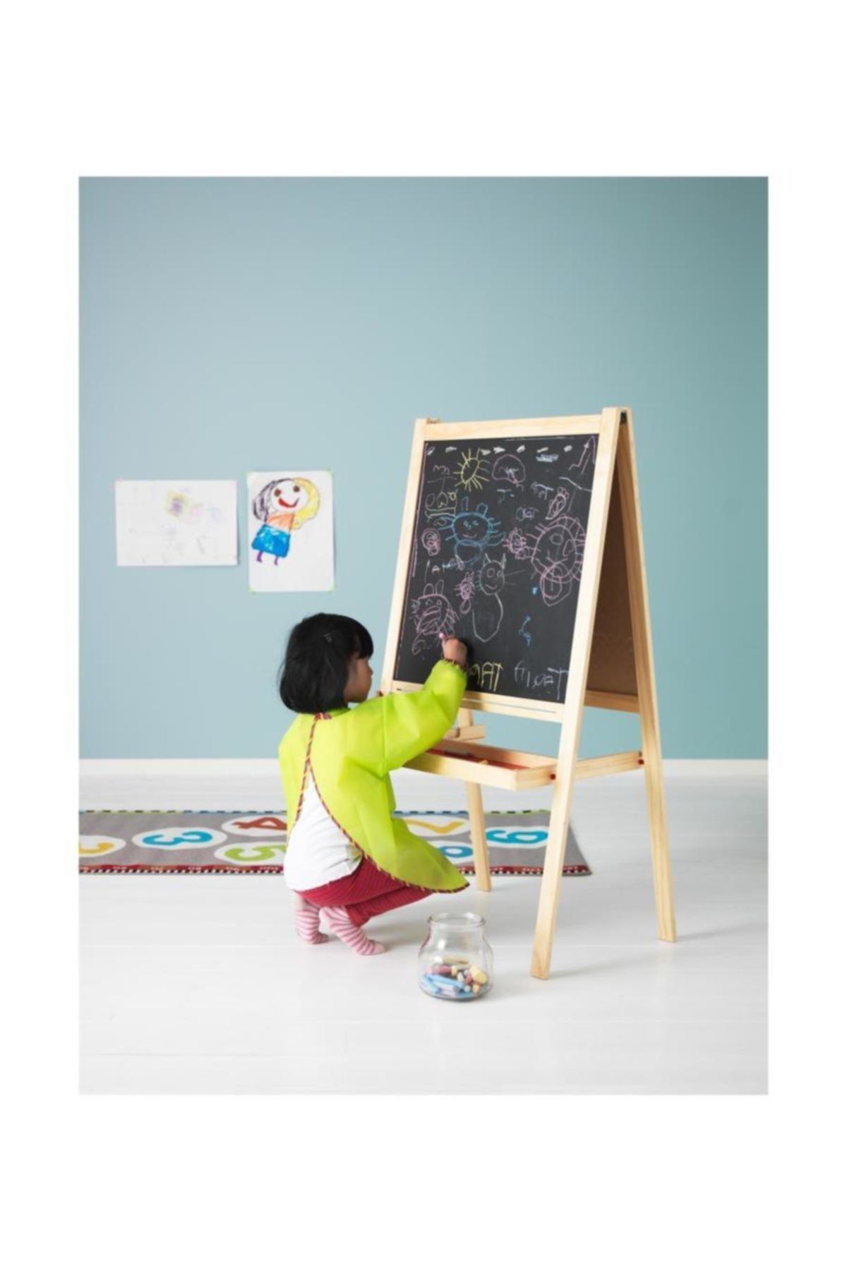 IKEA Mala Yazı Tahtası Çift Taraflı Ayaklı - Kargo Bedava