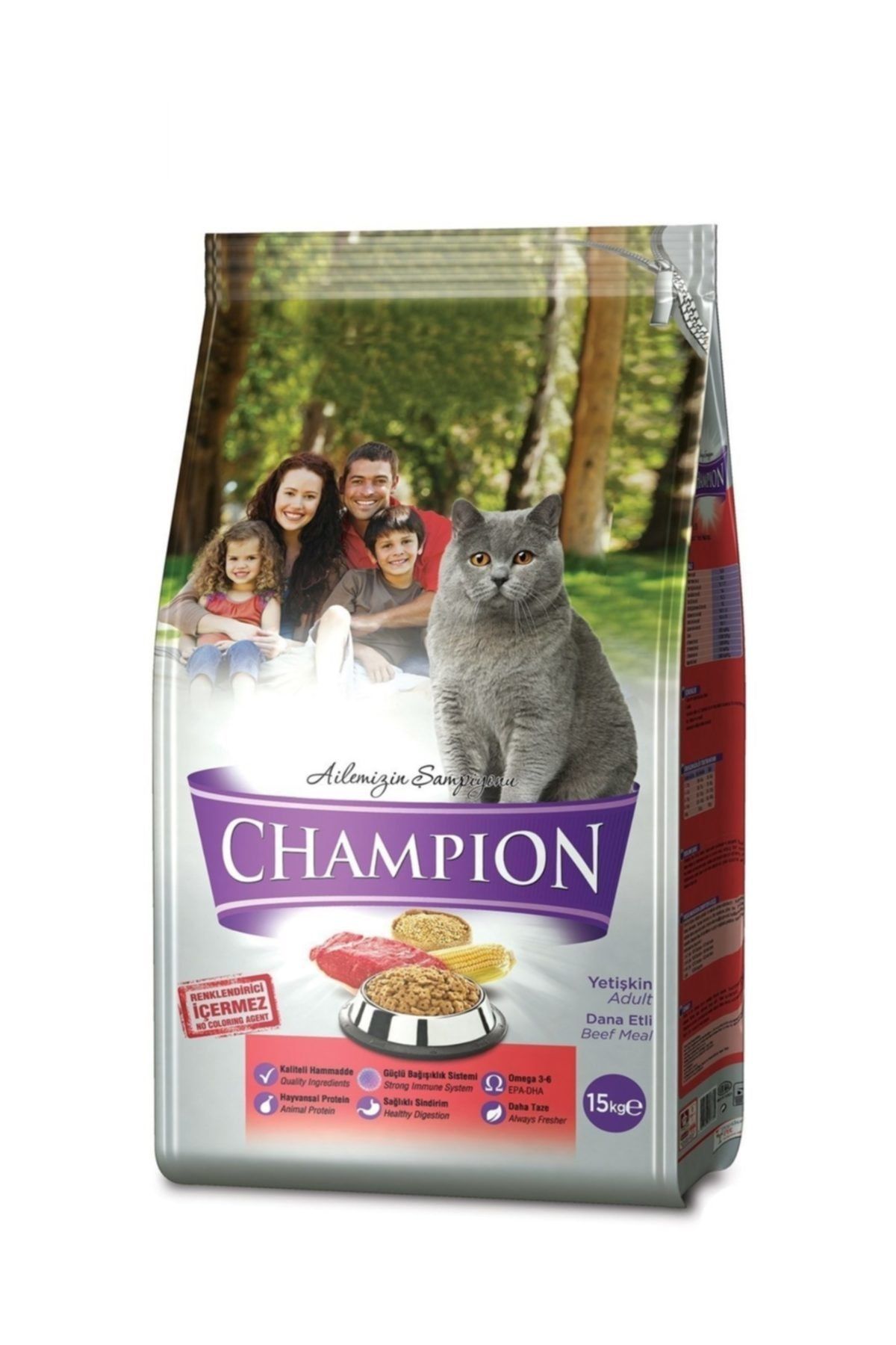 Champion Dana Etli Yetişkin Kedi Maması 15 kg