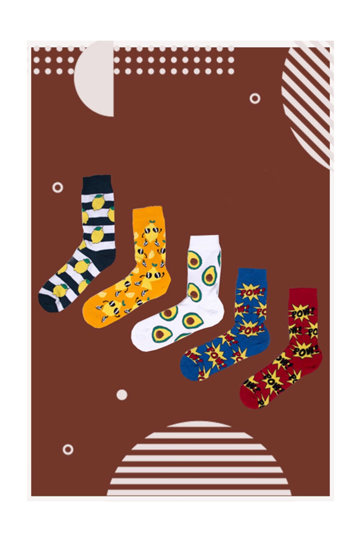 Neşeli Çoraplar Colored Legend Desenli Renkli Çorap Set