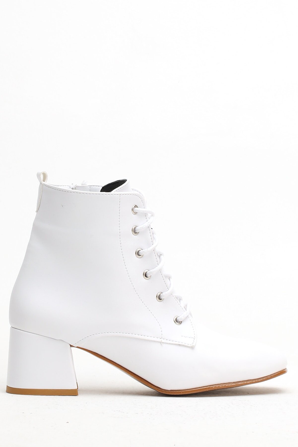 Ayakkabı Modası Beyaz Cilt  Kadın Bot 5007-20-000350