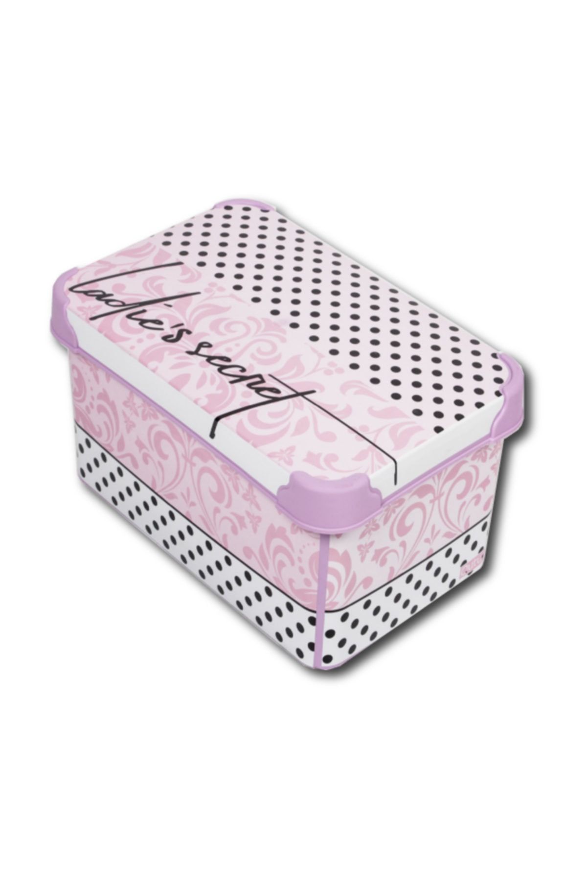 QUTU Style Box 5 L Ladys Secret Desenli Dekoratif Saklama Kutusu