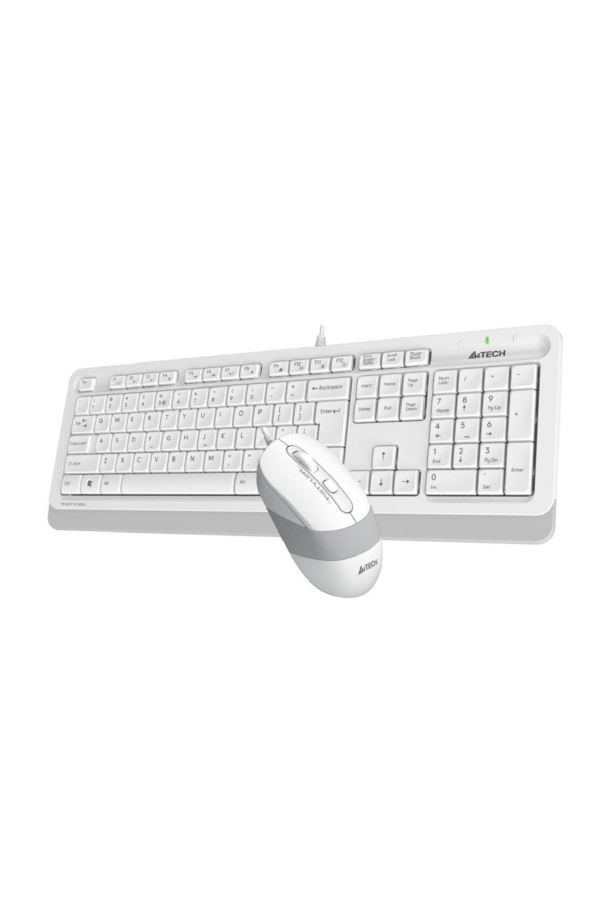 A4 Tech F1010 Q Usb Tr Mm Klavye+opt Mouse Kablolu (beyaz)