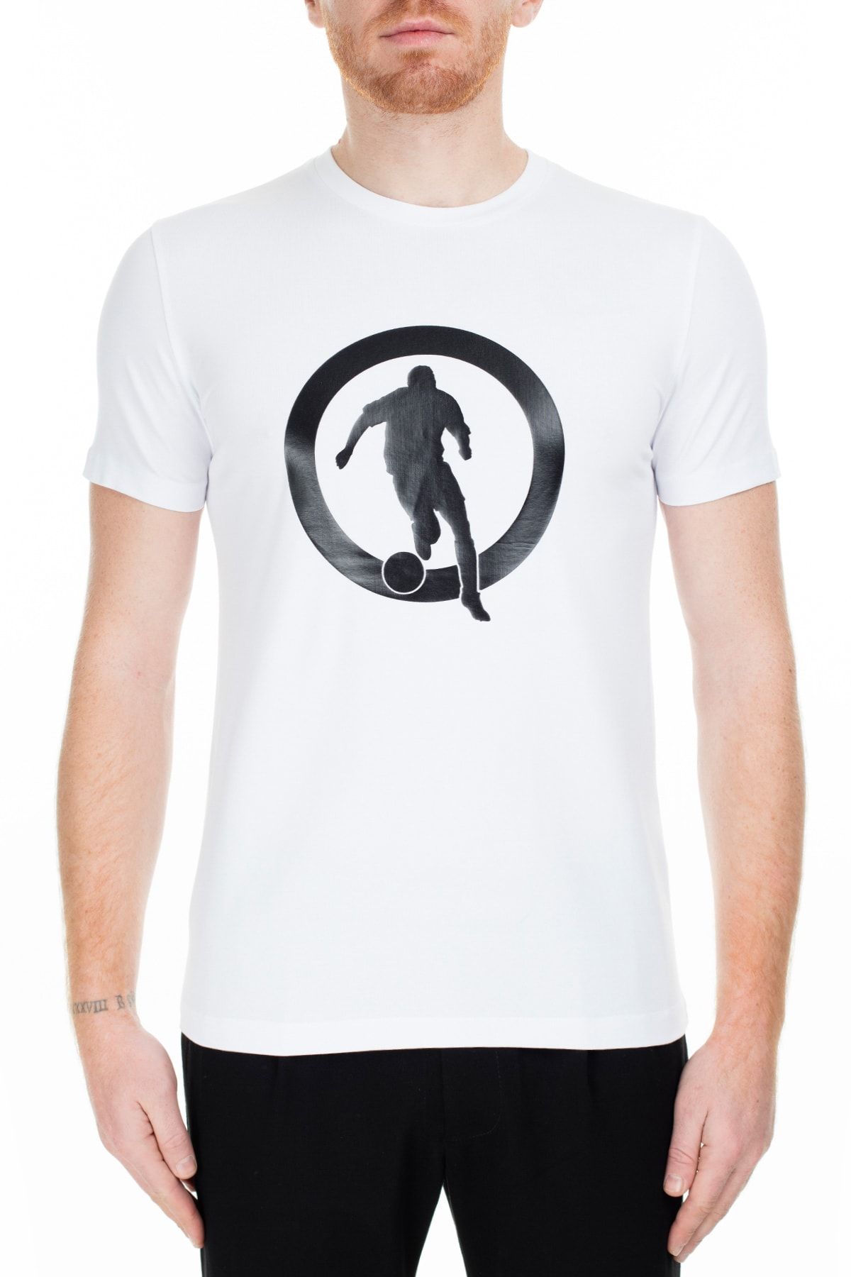 DIRK BIKKEMBERGS Erkek Beyaz T-Shirt C700117E1823A00