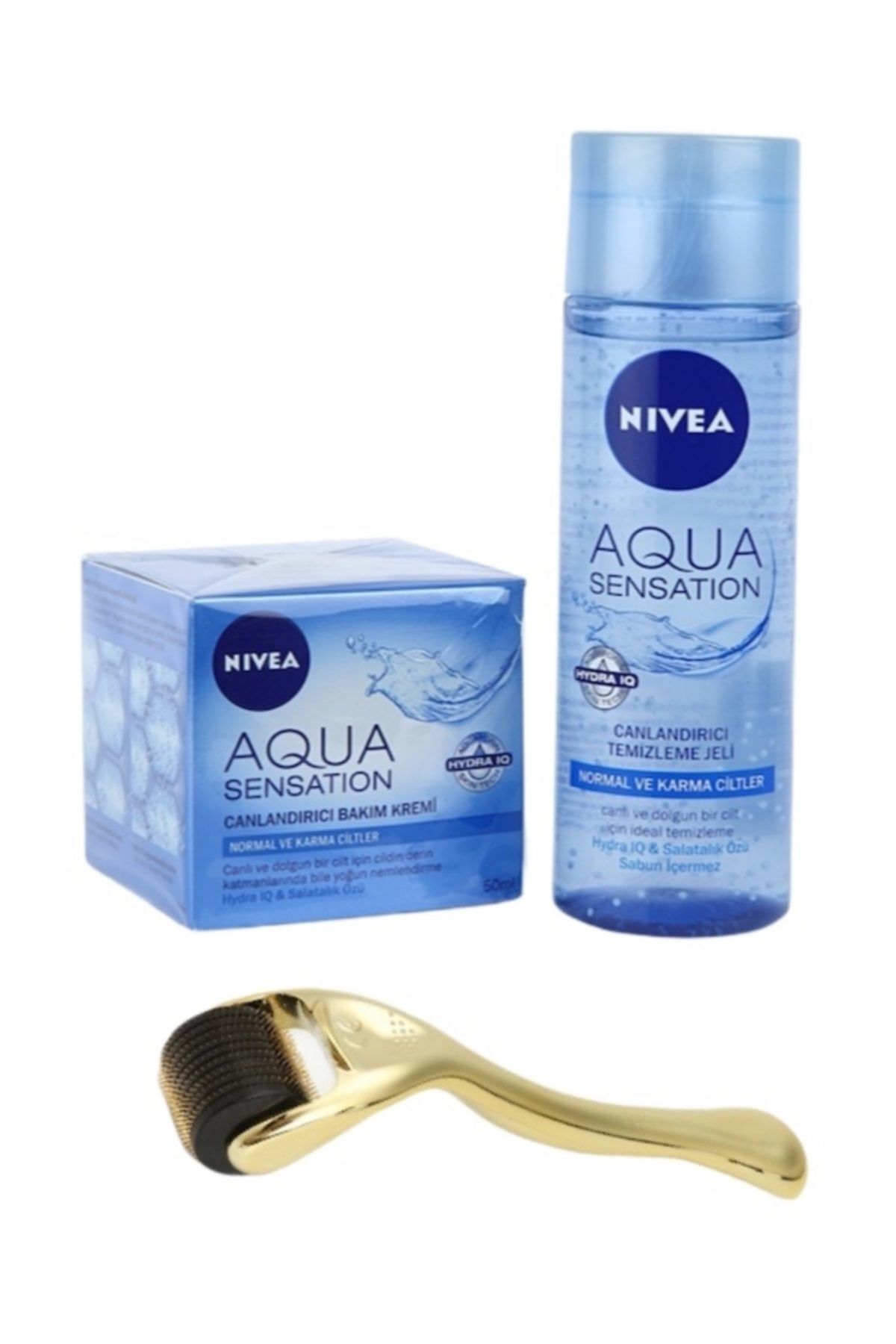 NIVEA Aqua Sensation Cilt Bakım Seti - Canlandırıcı Temizleme Jeli 200 Ml + Bakım Kremi 50ml.