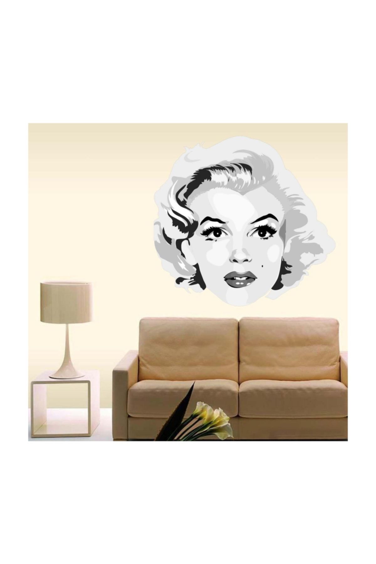 KT Decor Marilyn Monroe Silüeti Modern Duvar Sticker